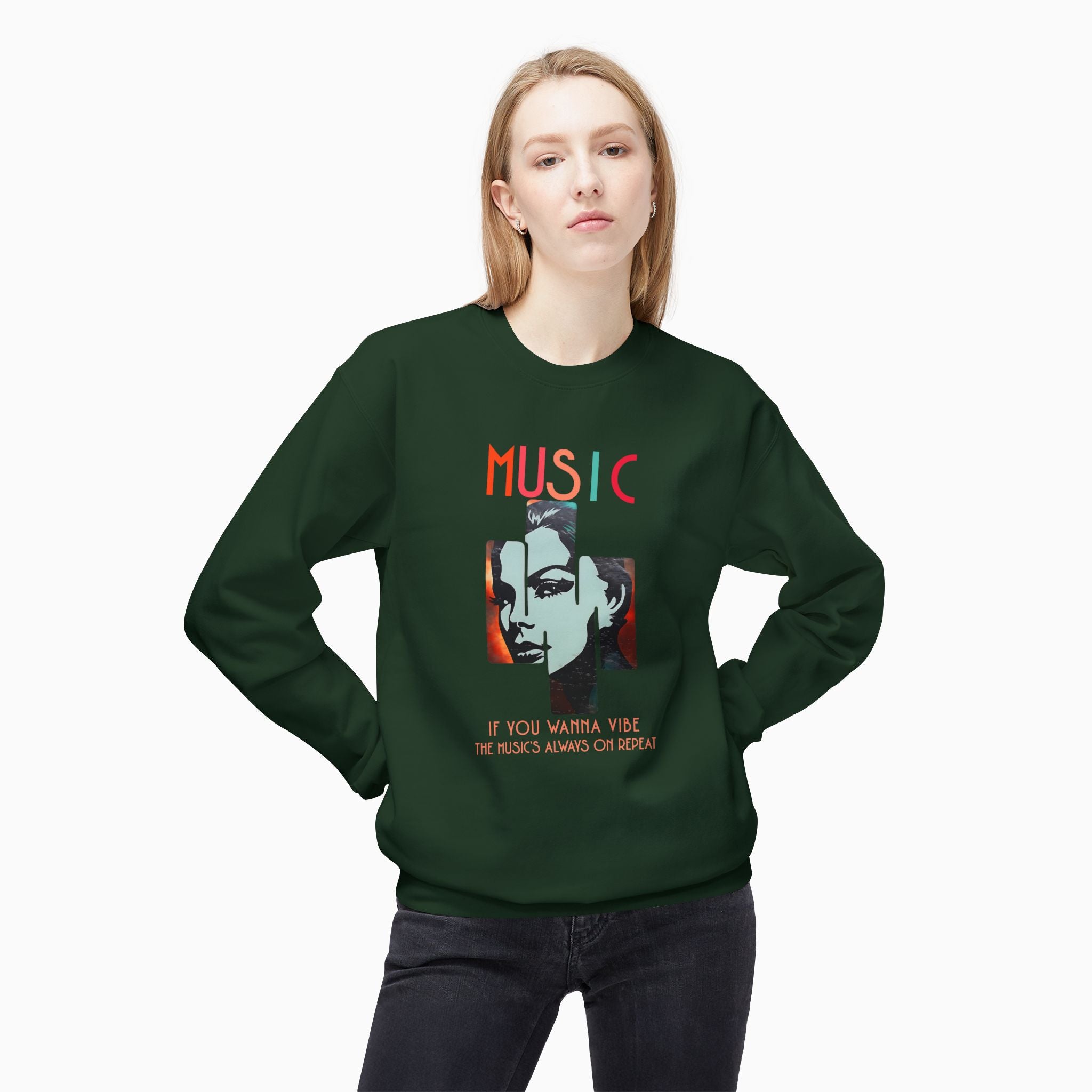 If You Wanna Vibe, The Music's Always On Repeat Unisex Sweatshirt