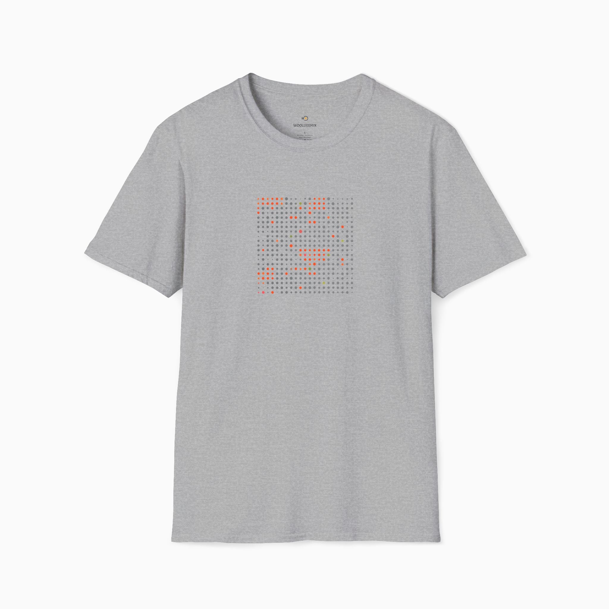 Grey & Red Qr Code Unisex T-Shirt