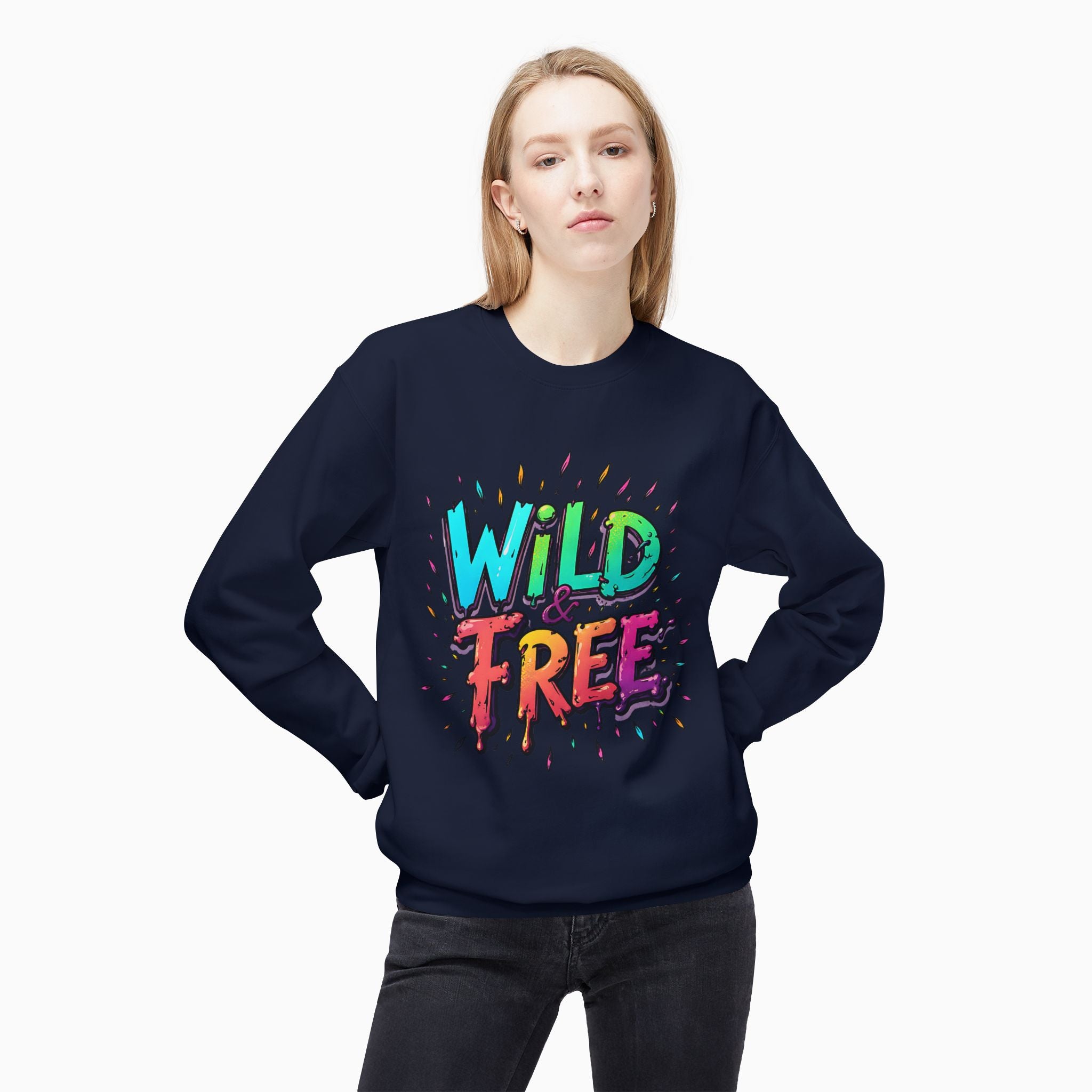 Neon Color Wild Free Unisex Sweatshirt