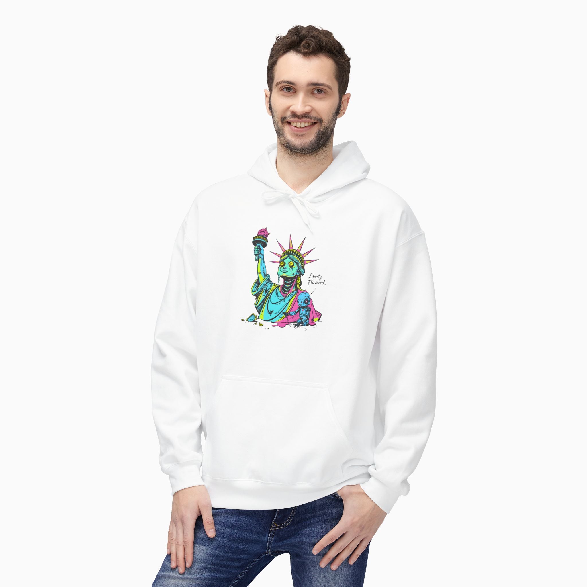 Statute of Liberty Dark Humor Unisex Hoodie