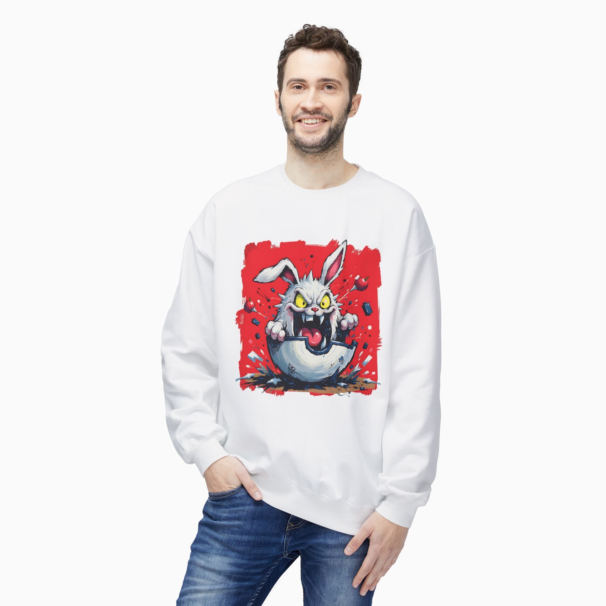 Crazy Rabbit Poké Ball Unisex Sweatshirt