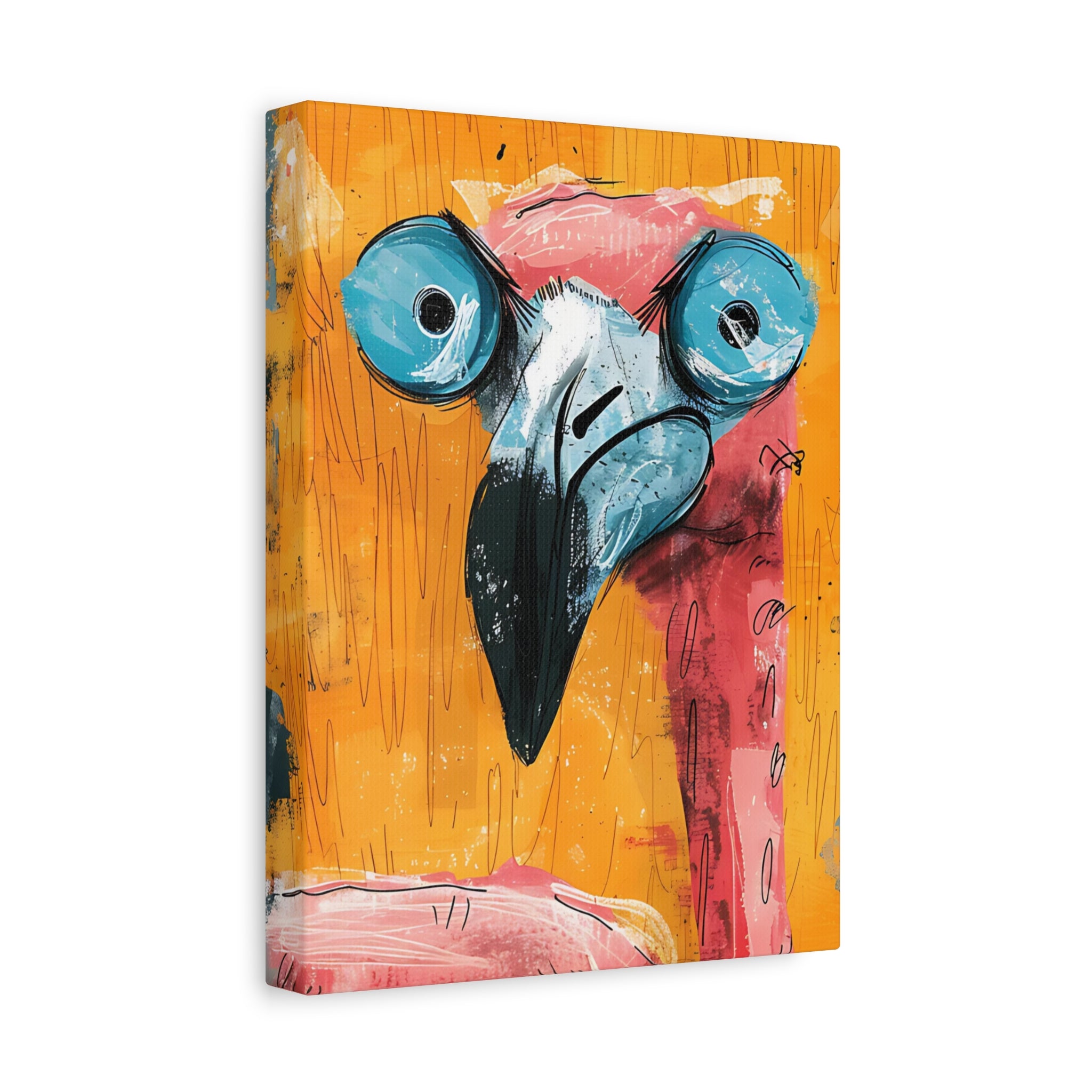 Pink Flamingo Canvas Print