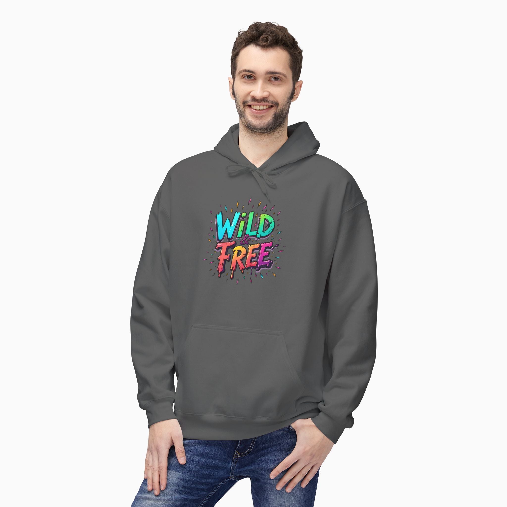 Neon Color Wild Free Unisex Hoodie