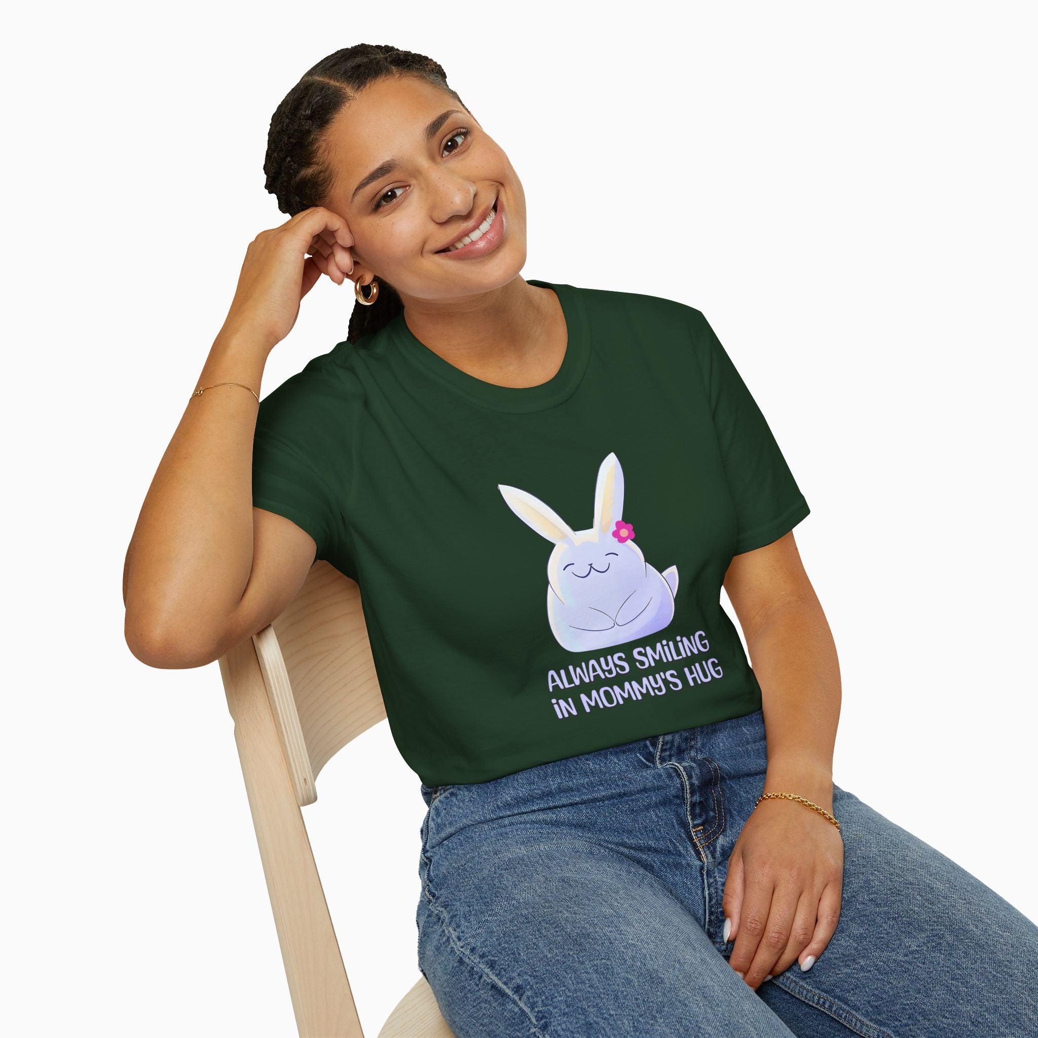 Always Smiling In Mommy's Hug Unisex T-Shirt