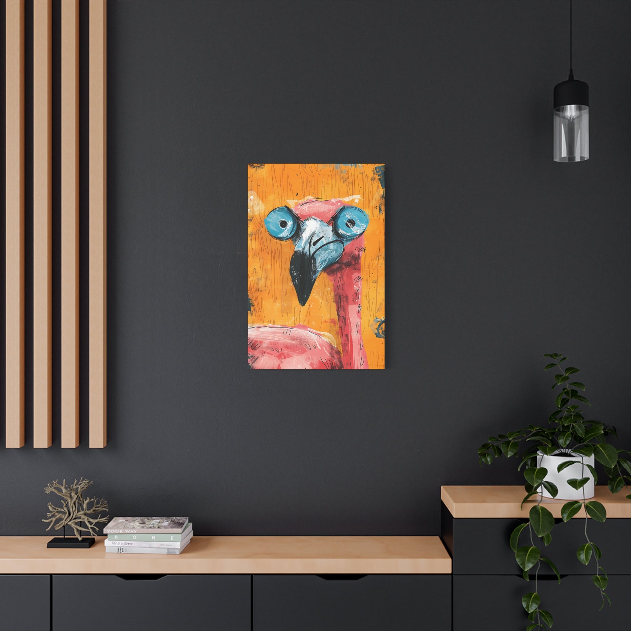 Pink Flamingo Canvas Print