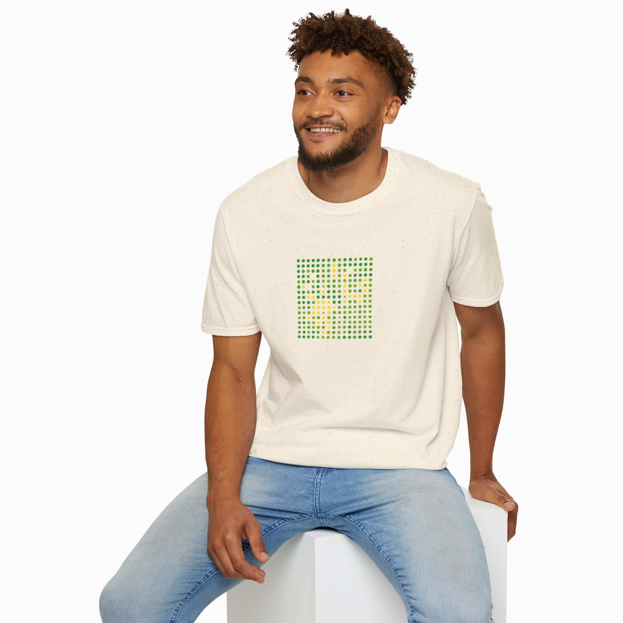 Green & Yellow QR Code Unisex T-Shirt