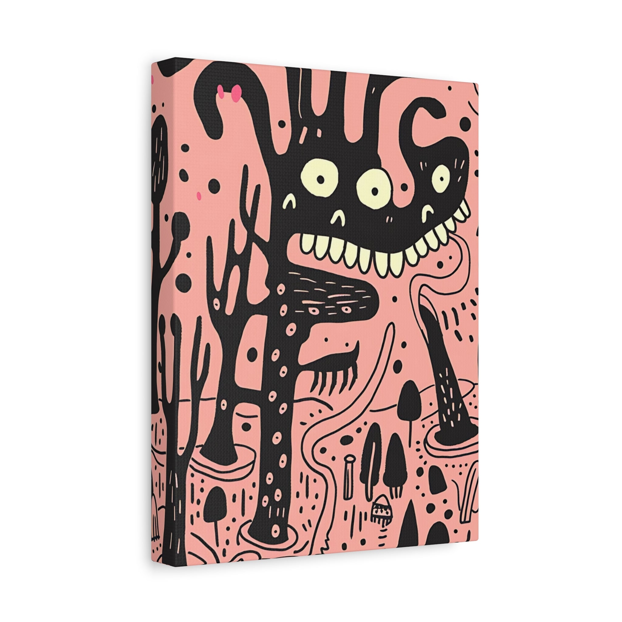 Valentines Monster Canvas Print