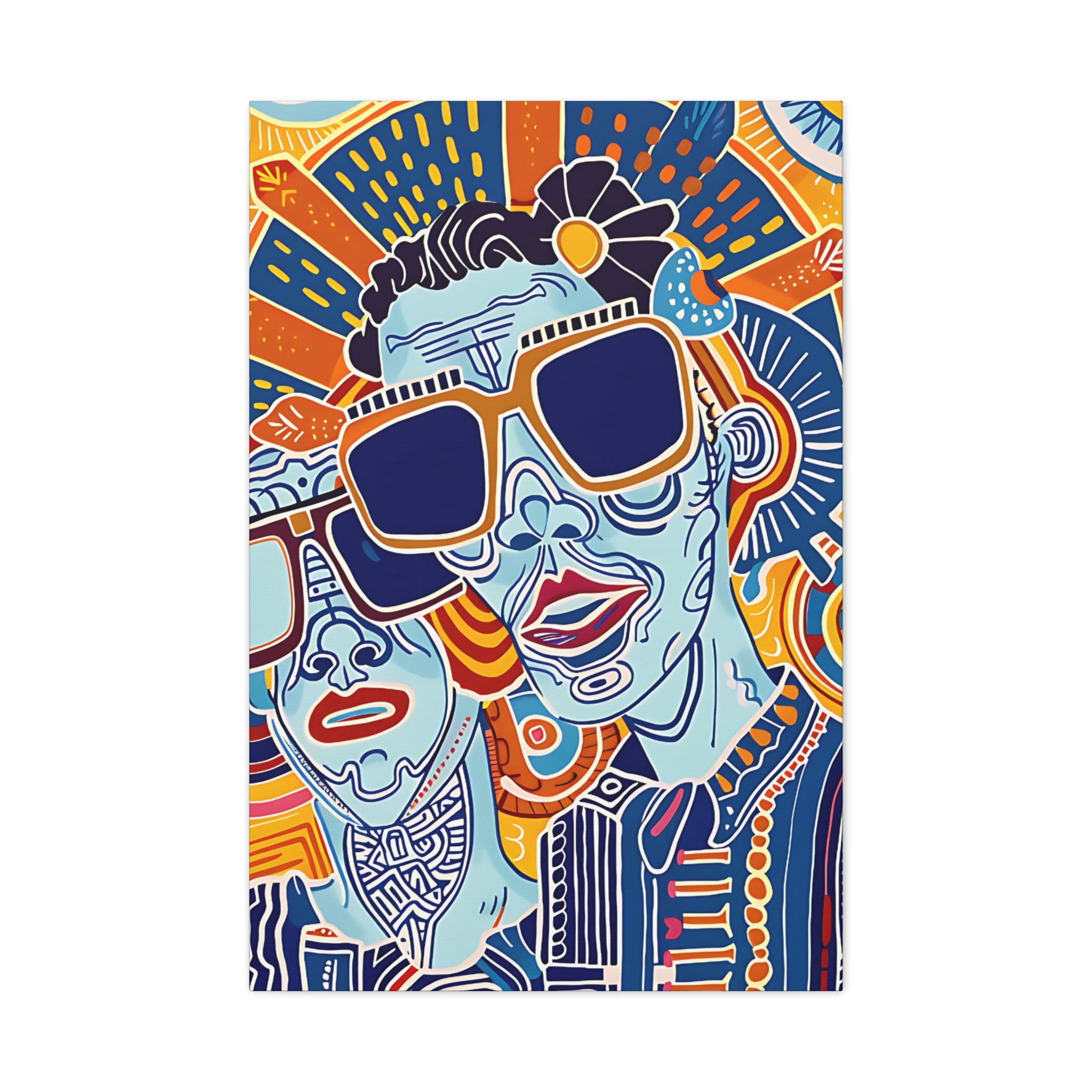 Dynamic Duo Vibes Canvas Print