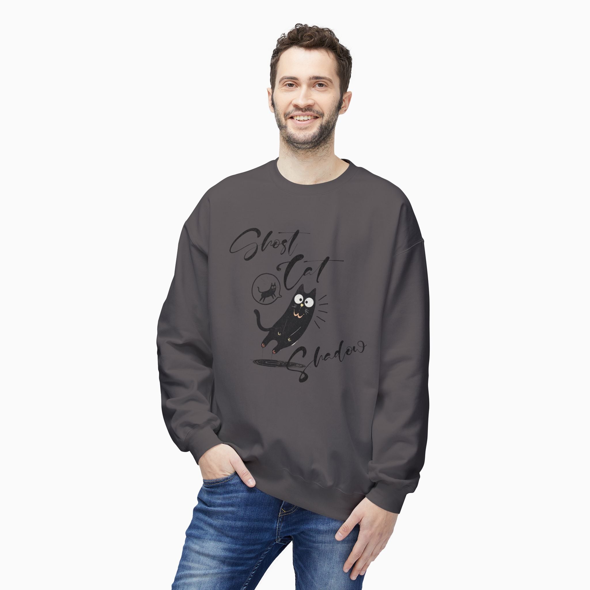 Funny Ghost Cat Unisex Sweatshirt