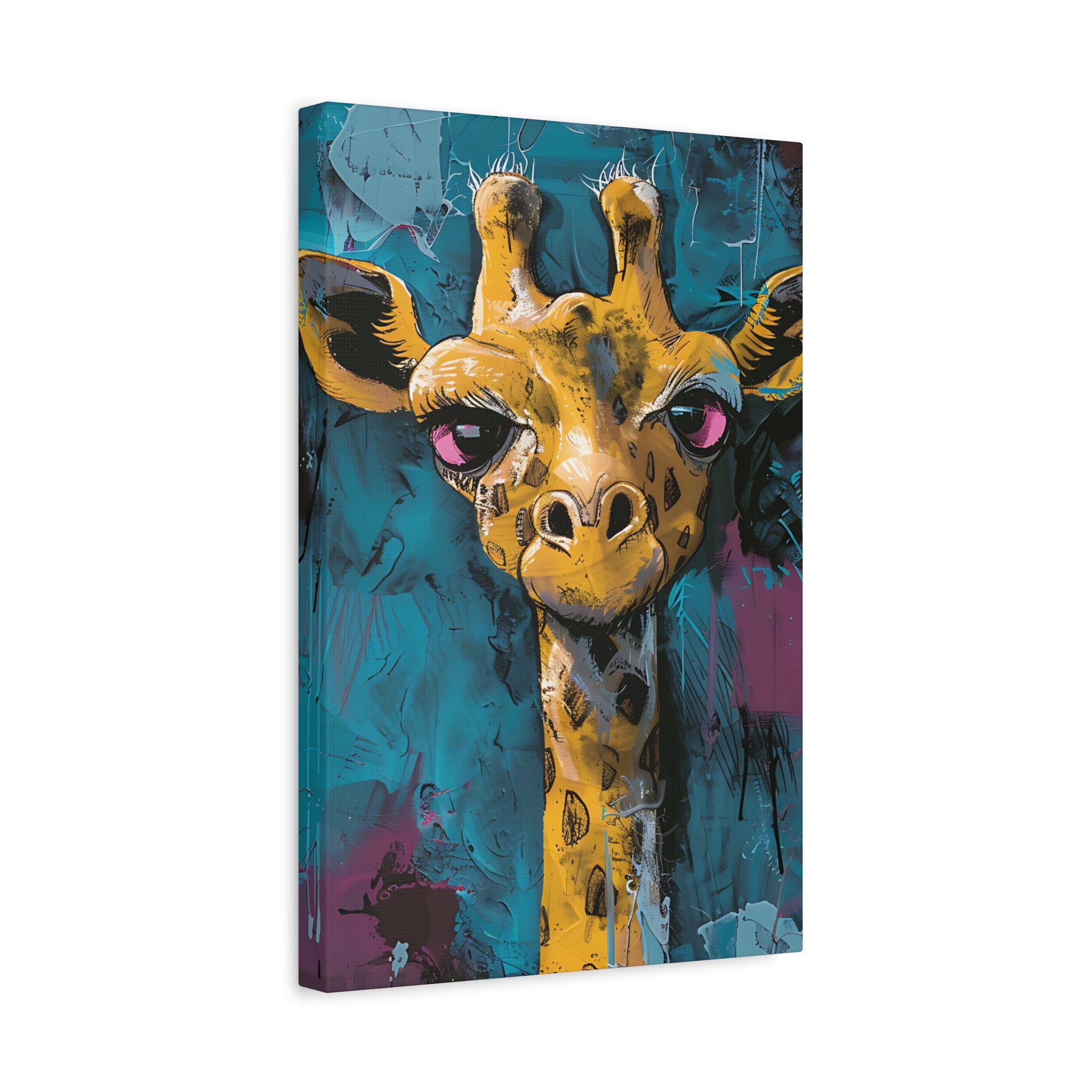 Yellow Giraffe Canvas Print