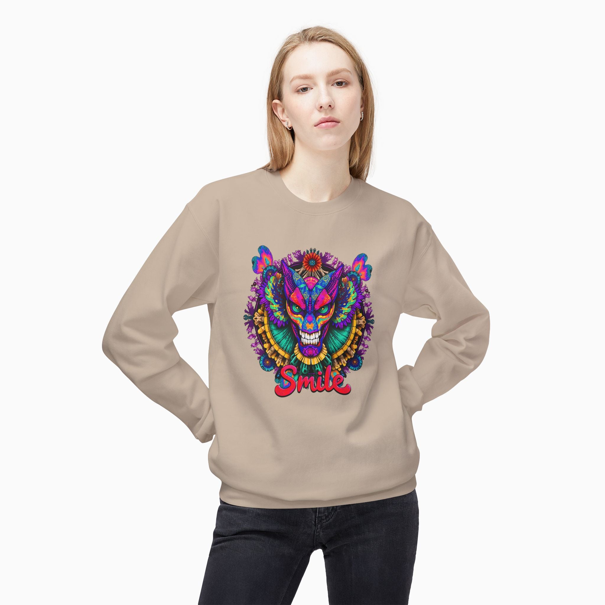 Dragon Smile Pixel Art Unisex Sweatshirt