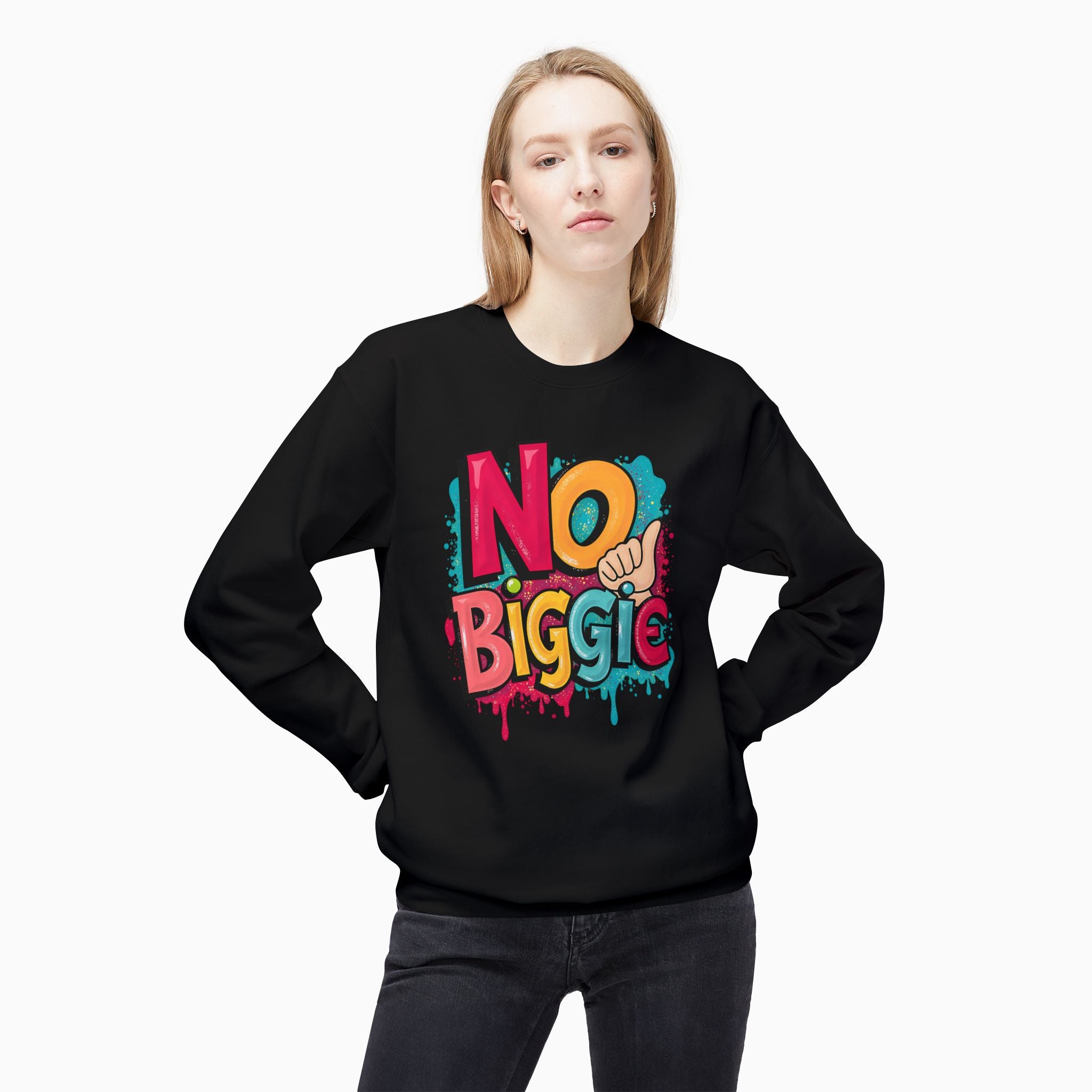 Thumbs Up & No Biggie Unisex Sweatshirt