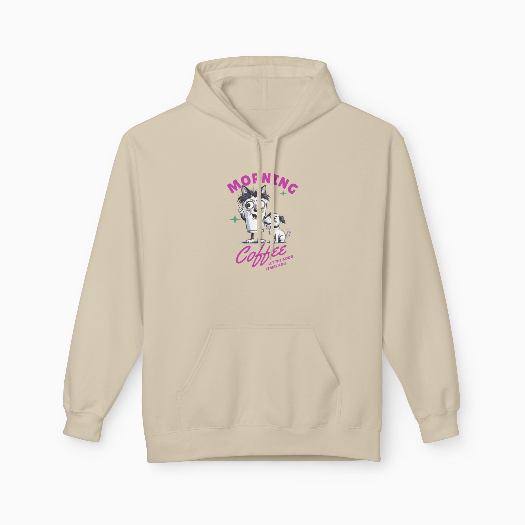 Morning Coffee, Let The Good Times Roll Unisex Hoodie