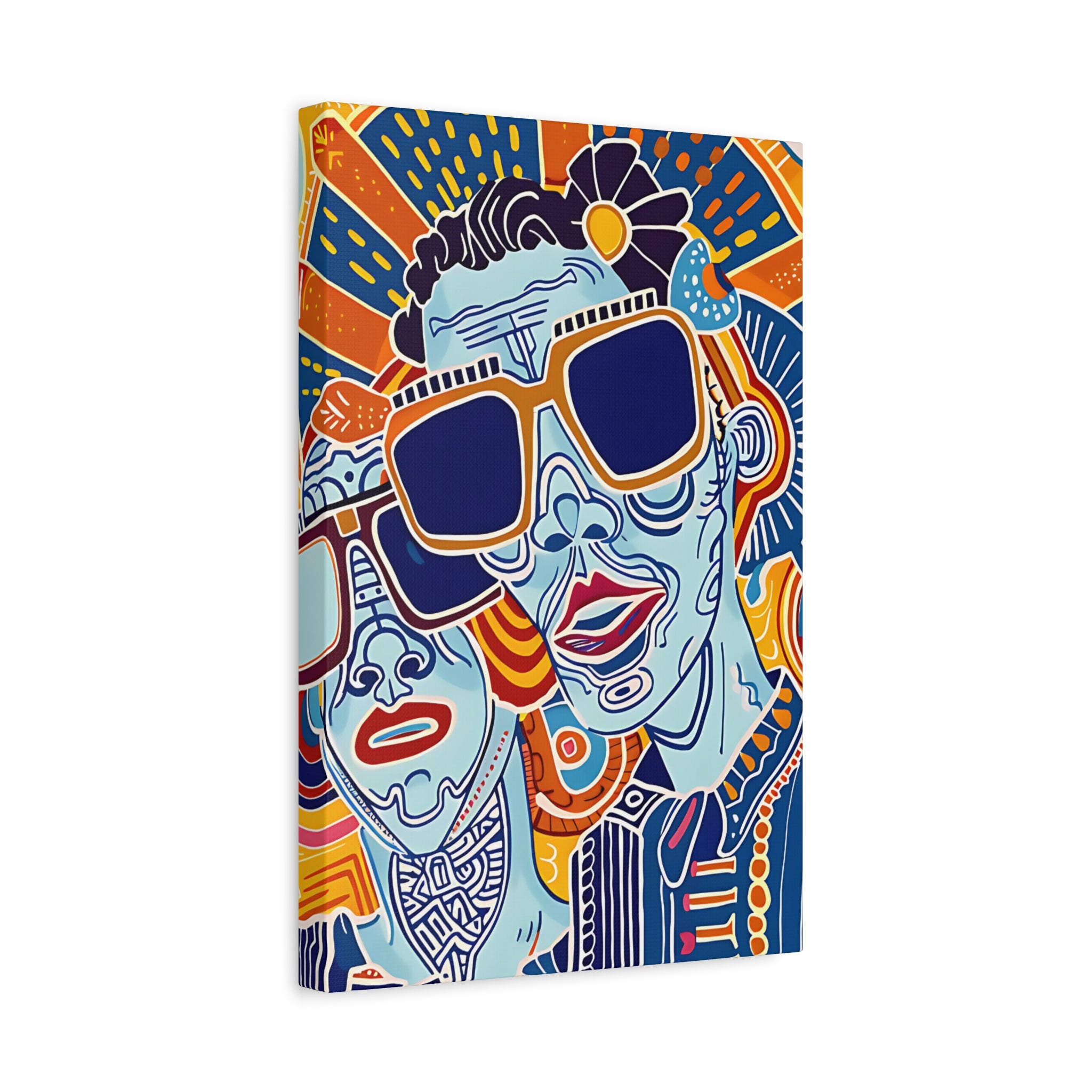 Dynamic Duo Vibes Canvas Print