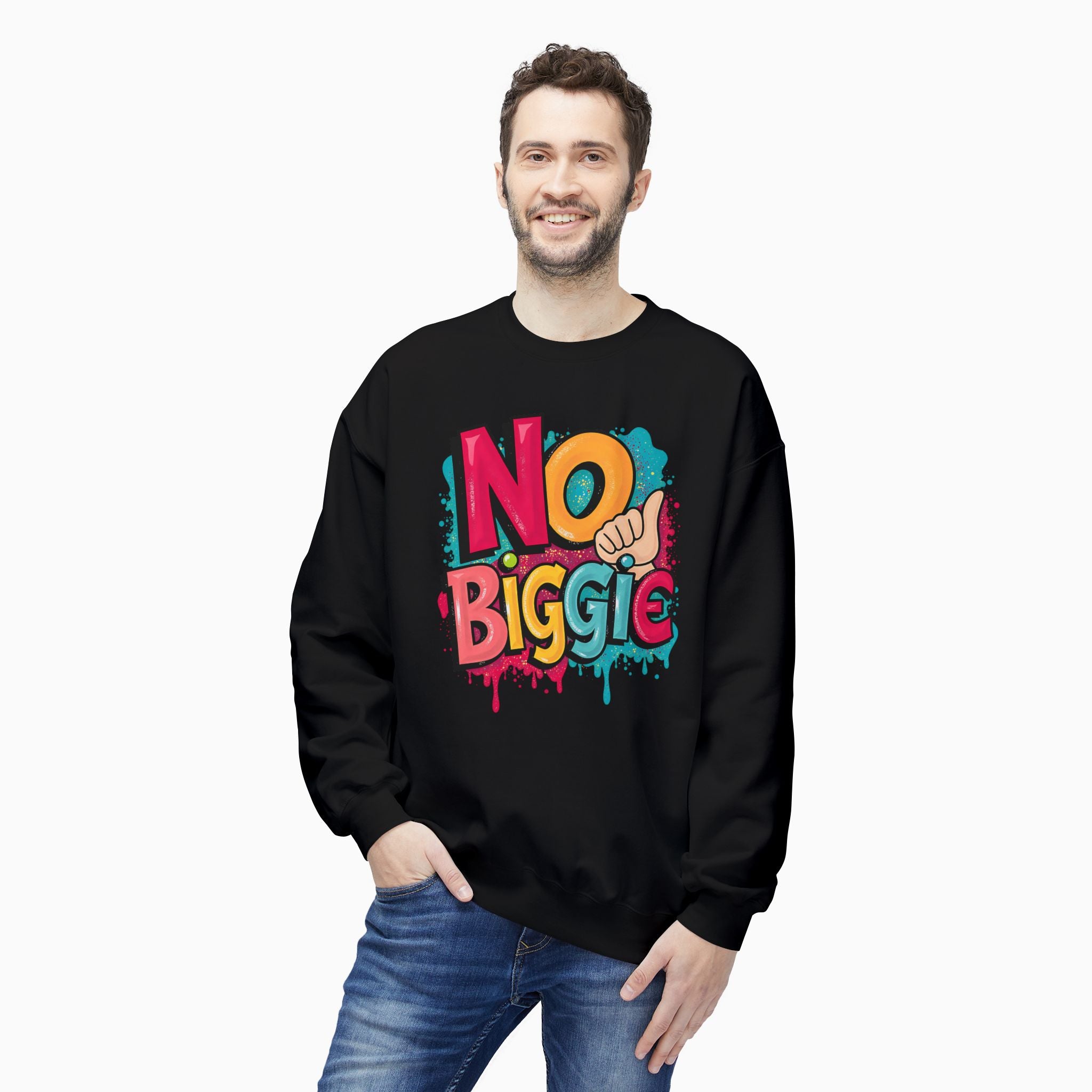 Thumbs Up & No Biggie Unisex Sweatshirt