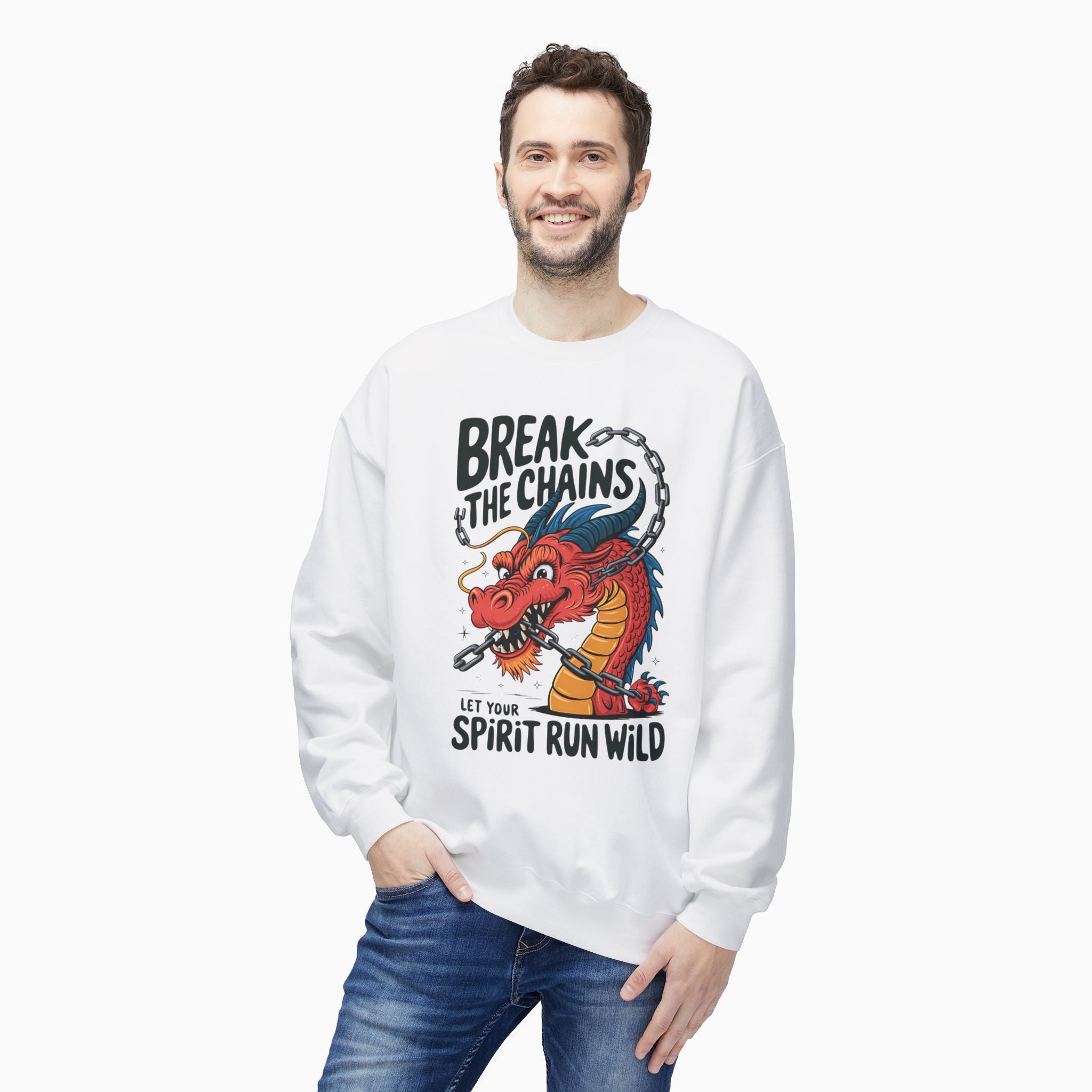 China Dragon Break the Chains Unisex Sweatshirt