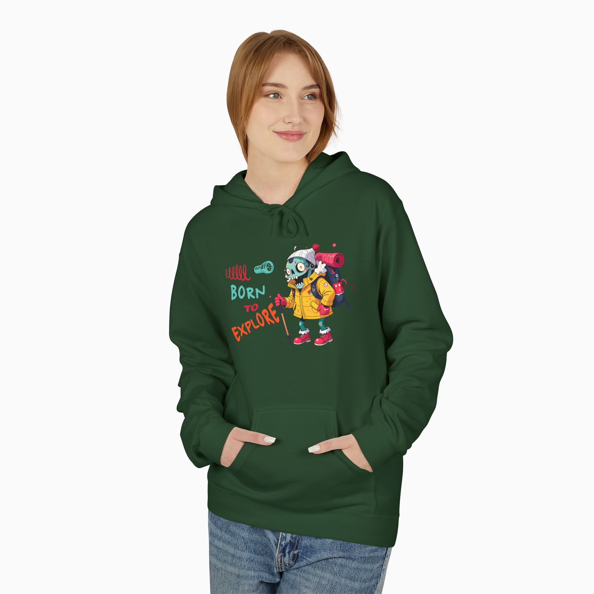 Born To Explore Zombie Unisex Hoodie