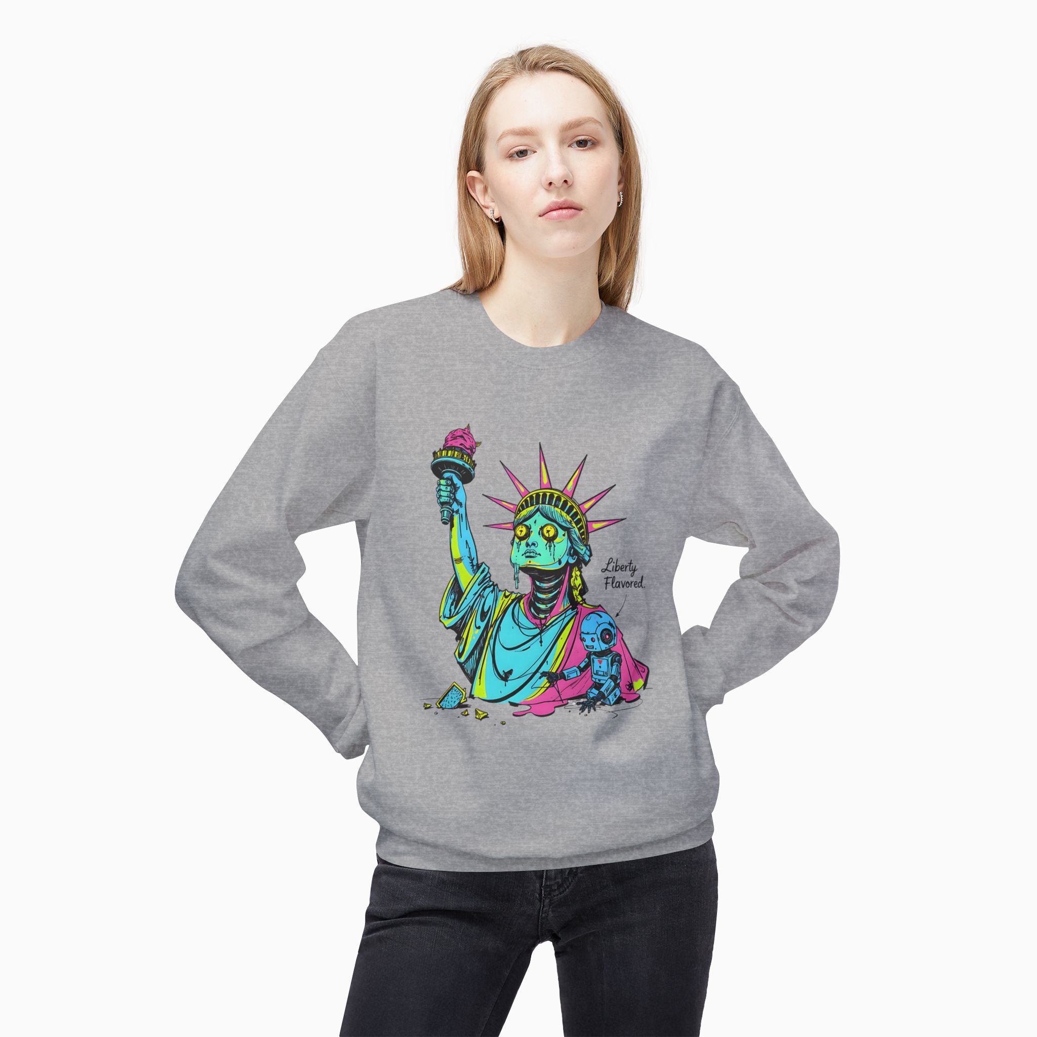 Statute of Liberty Dark Humor Unisex Sweatshirt