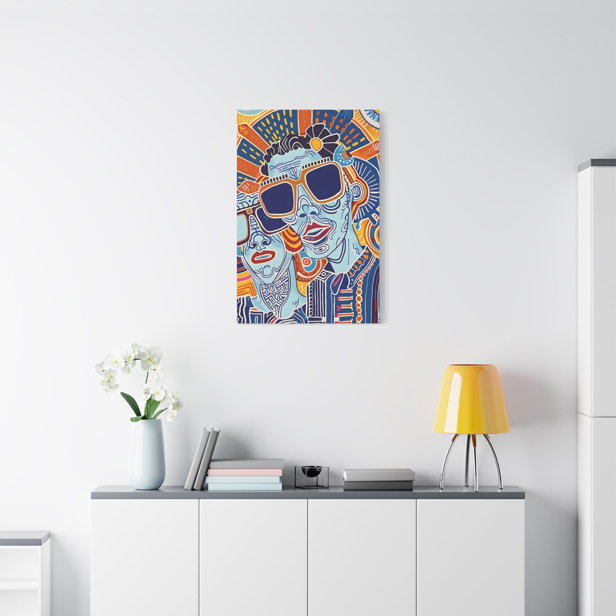 Dynamic Duo Vibes Canvas Print