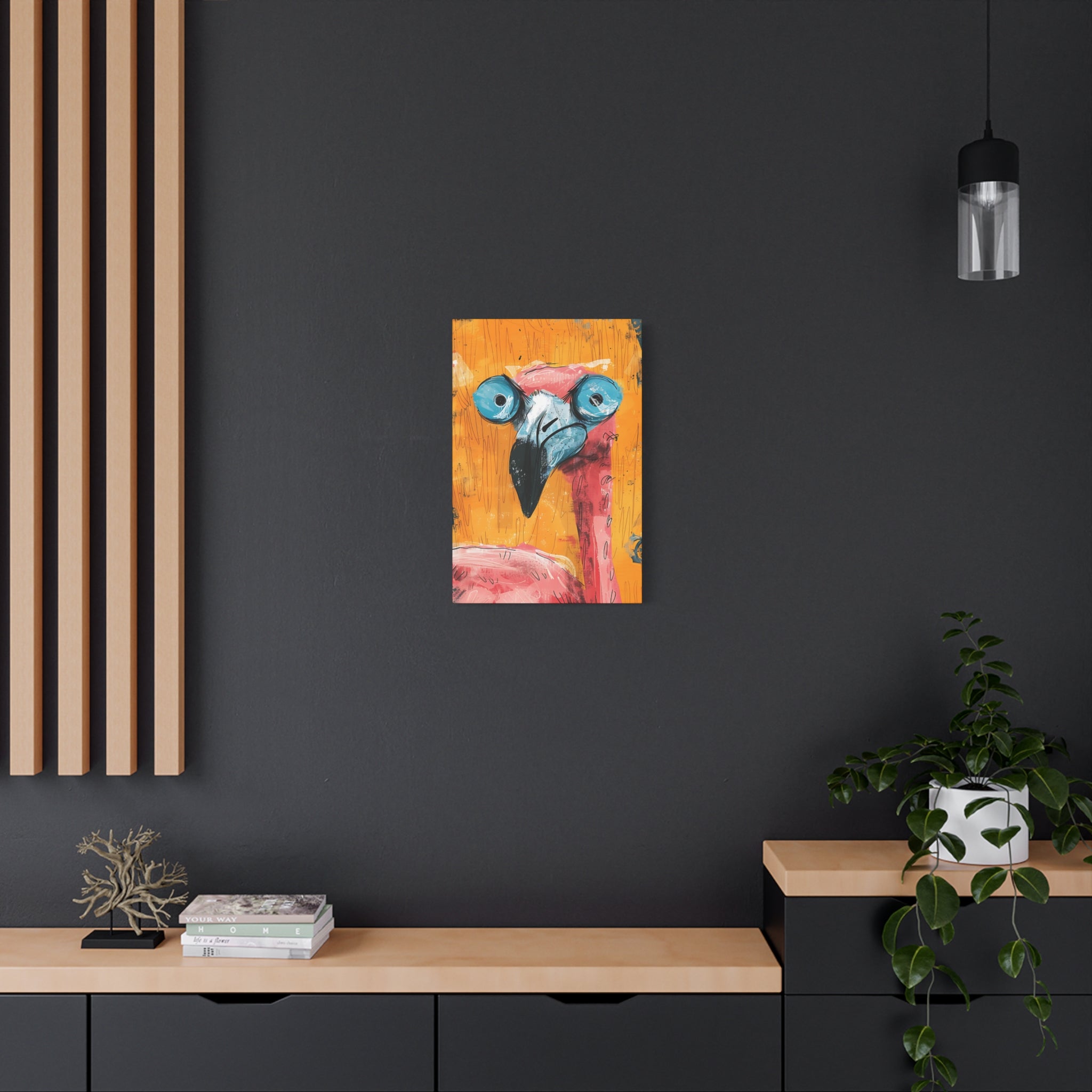 Pink Flamingo Canvas Print