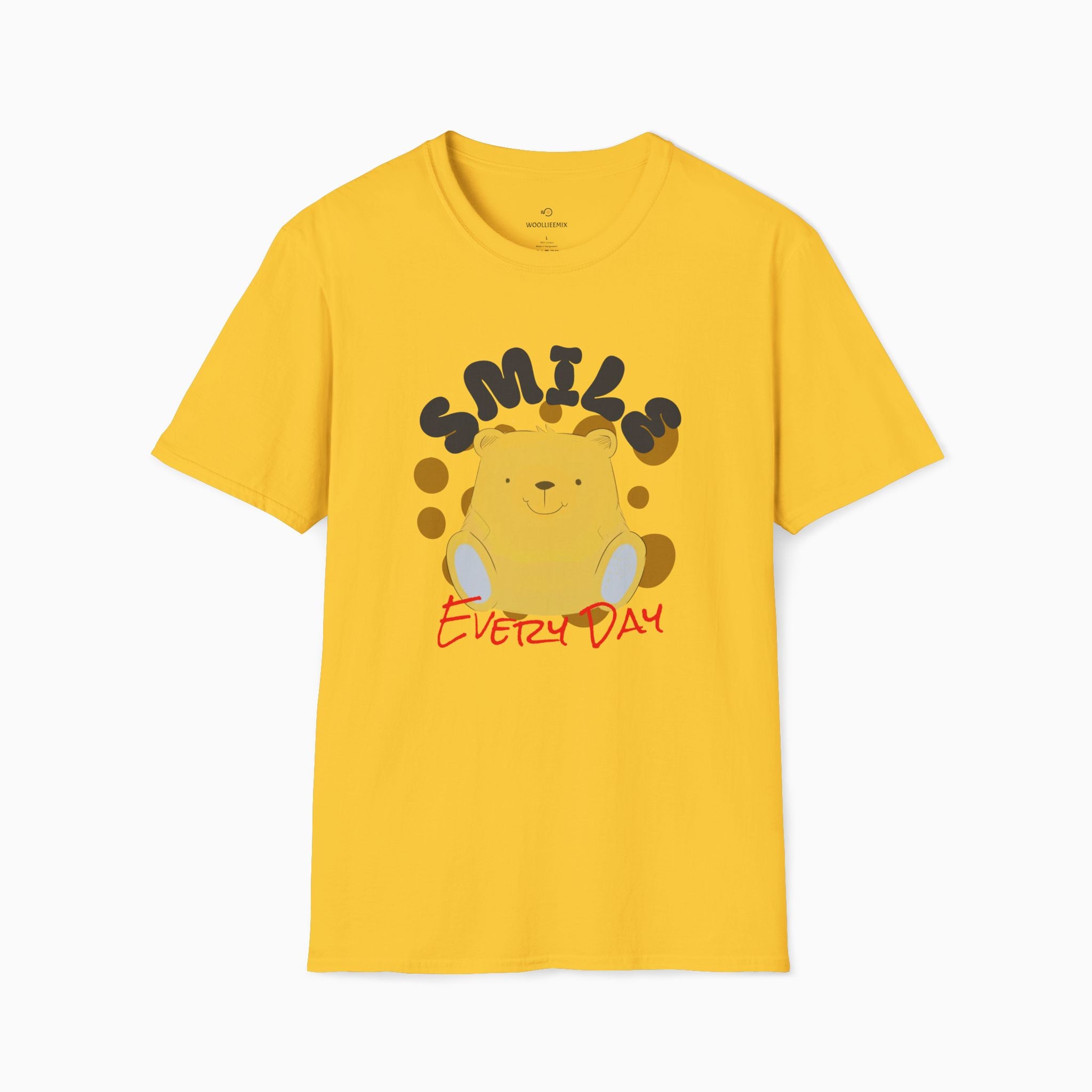 Smile Everyday Slogan With Teddy Bear Unisex T-Shirt