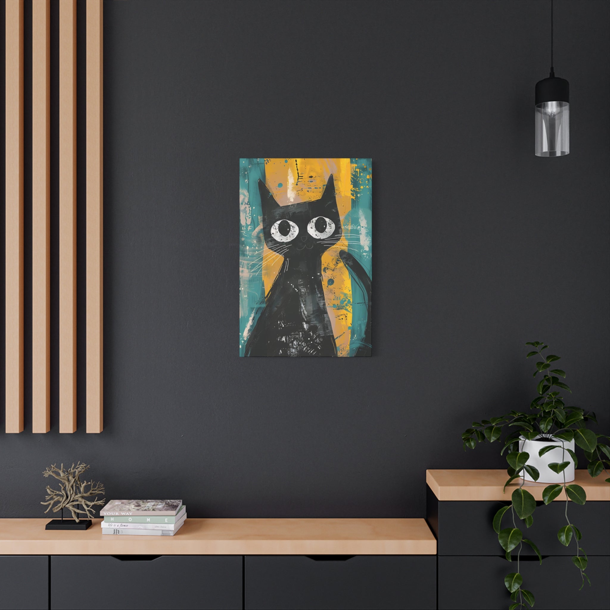 Black Cat Canvas Print