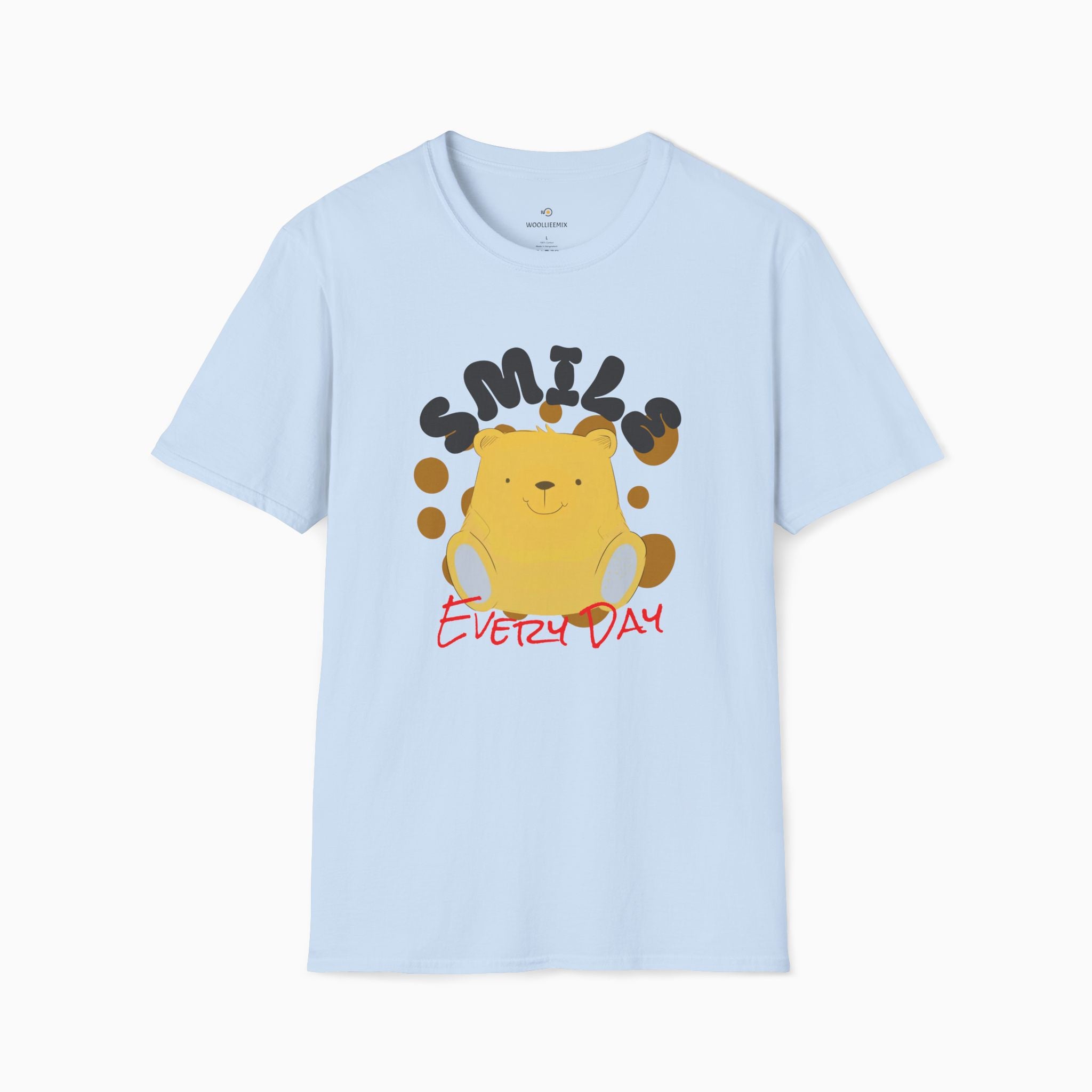 Smile Everyday Slogan With Teddy Bear Unisex T-Shirt