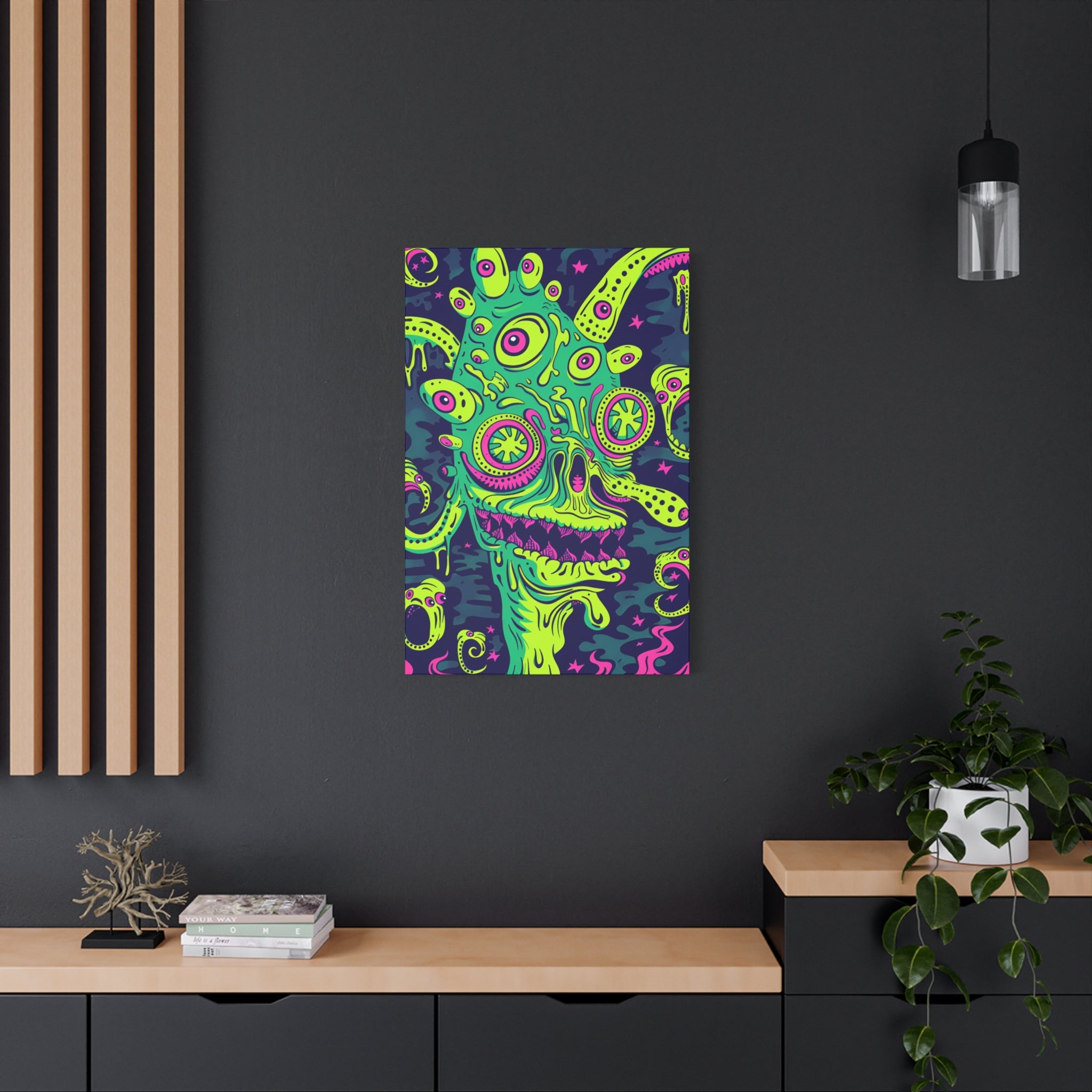 Alien & Zombie Canvas Print