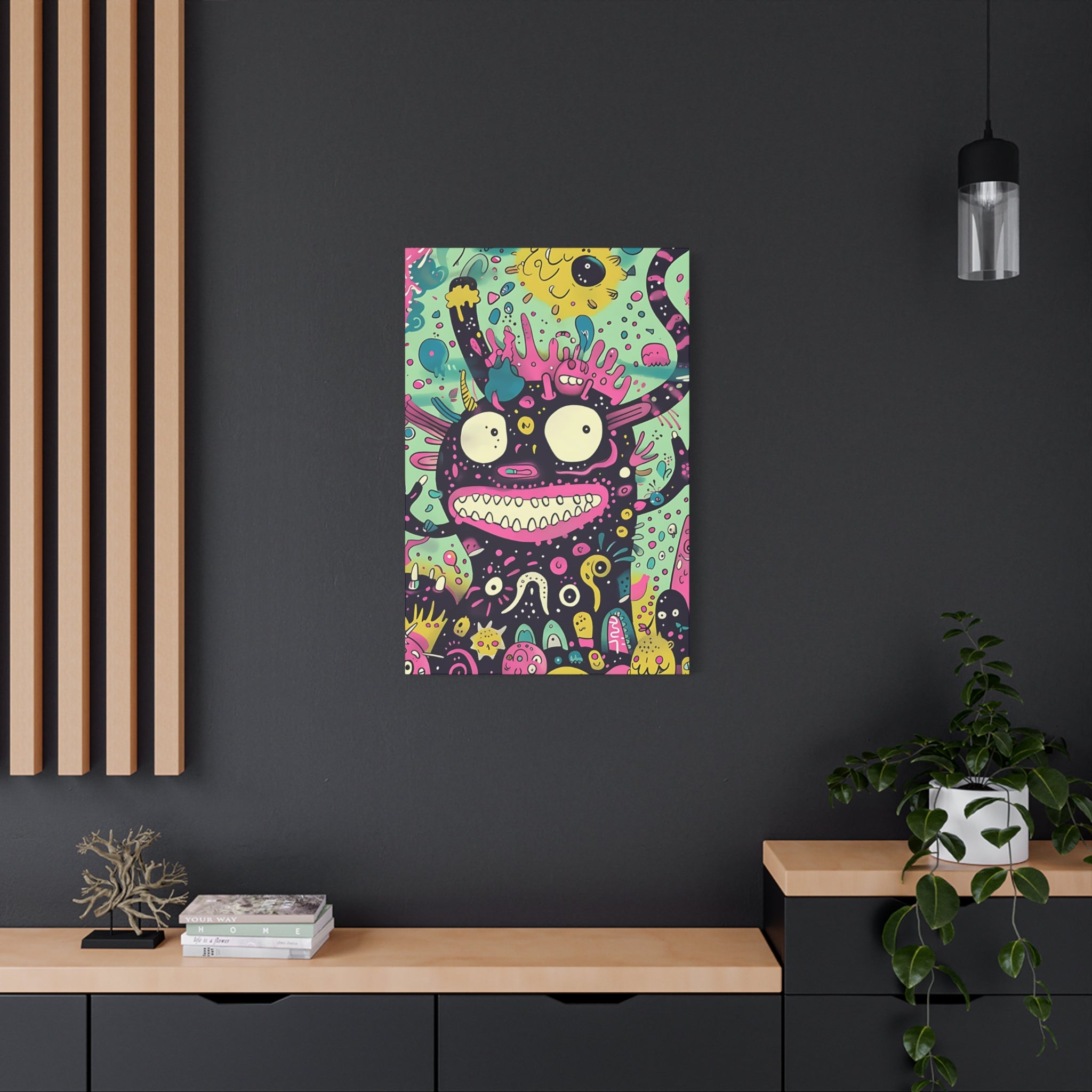 Chinese New Year Monster Canvas Print