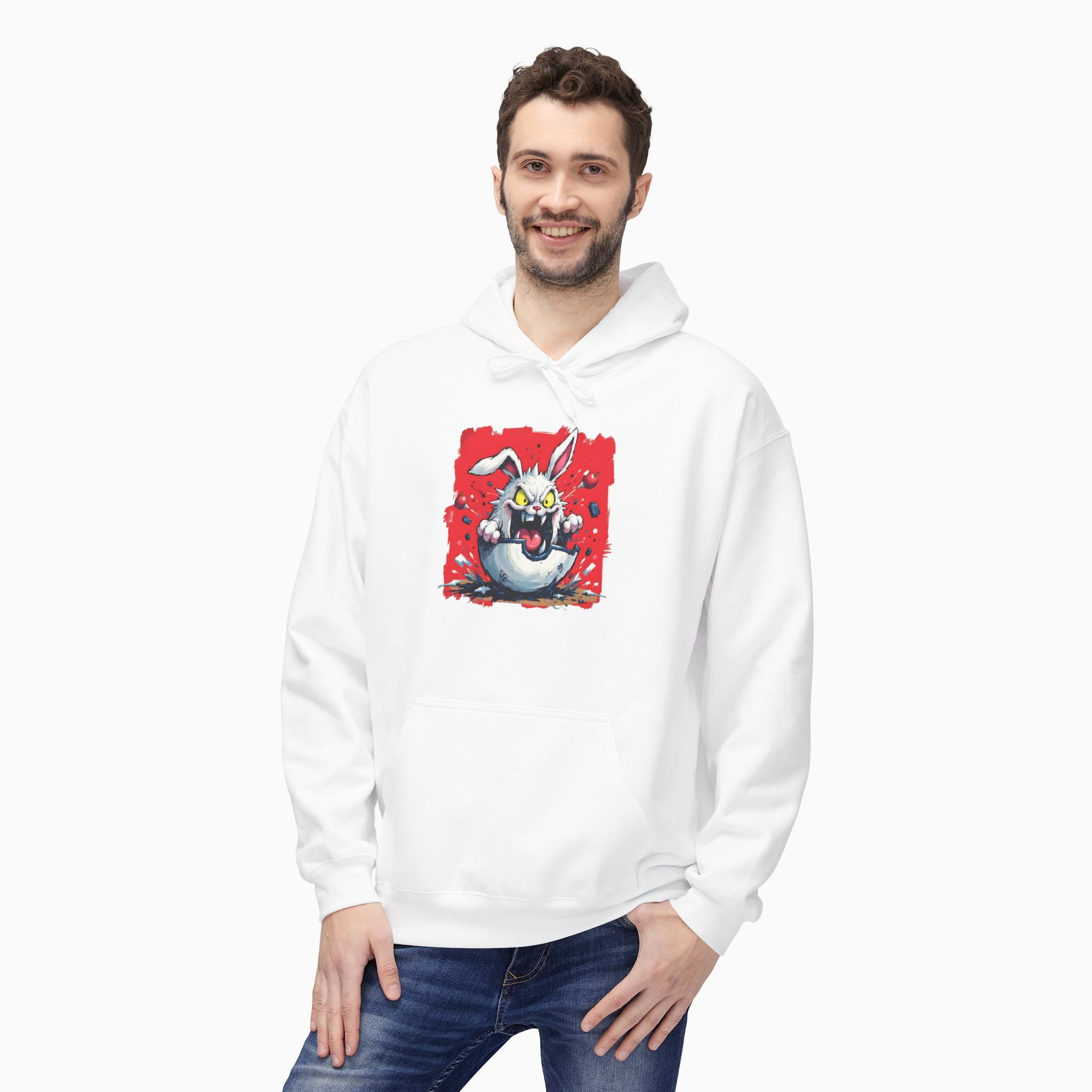 Crazy Rabbit Poké Ball Unisex Hoodie