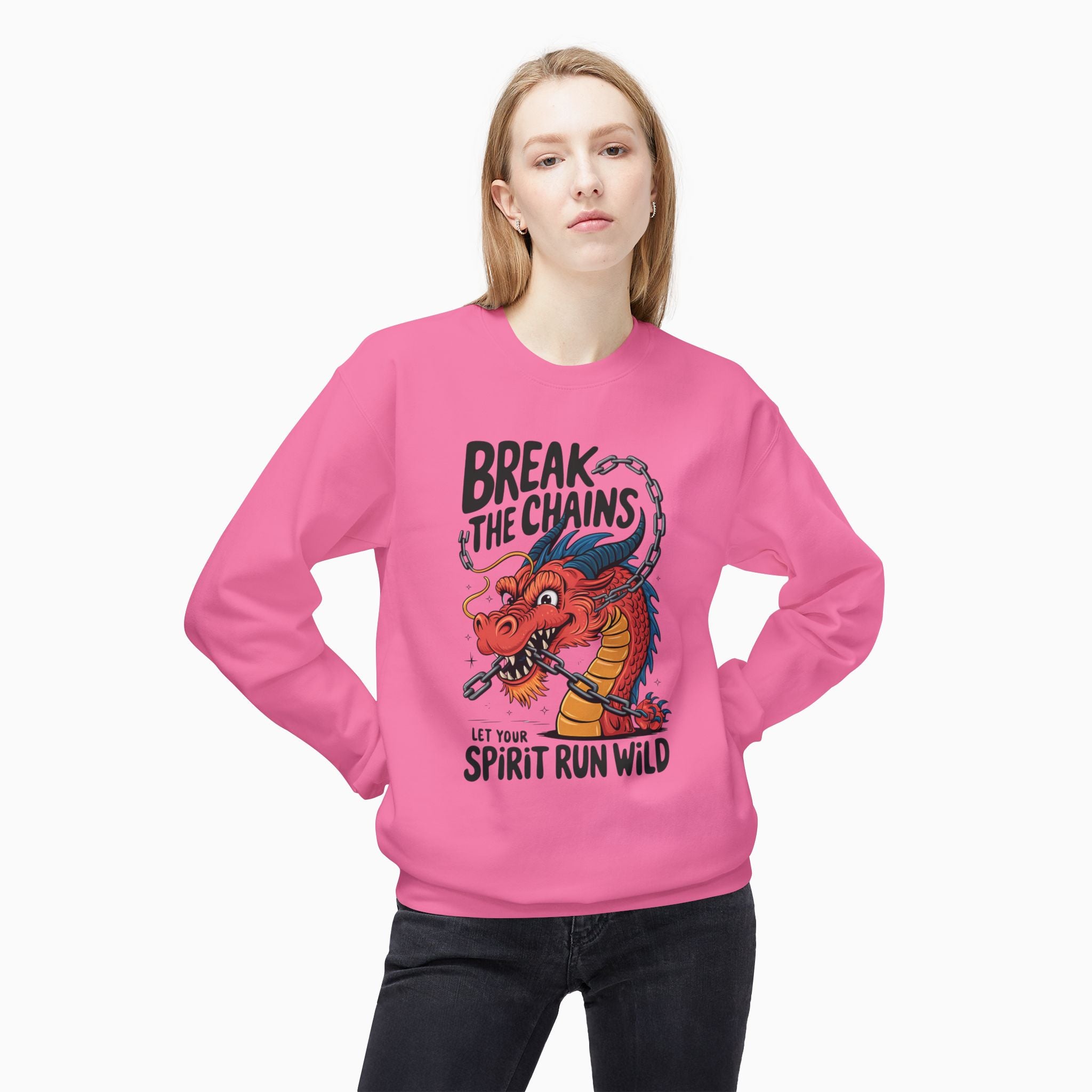 China Dragon Break the Chains Unisex Sweatshirt