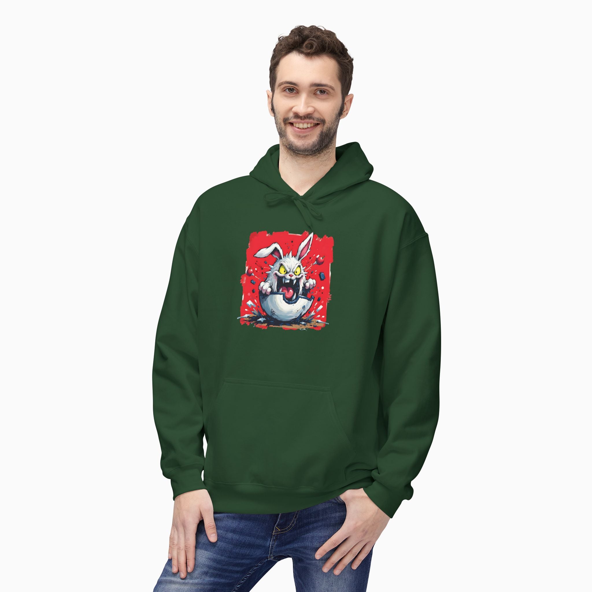 Crazy Rabbit Poké Ball Unisex Hoodie