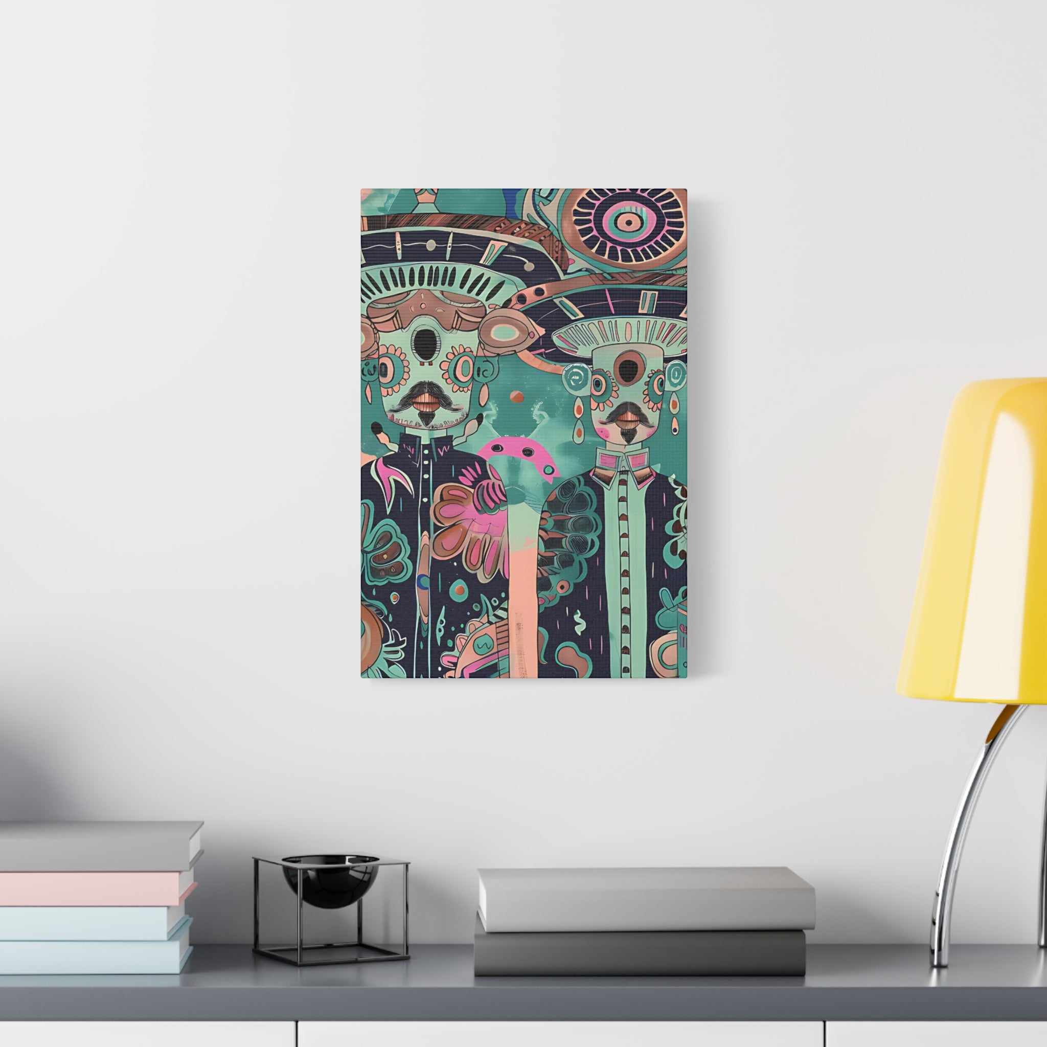 Aliens in African Vibe Canvas Print