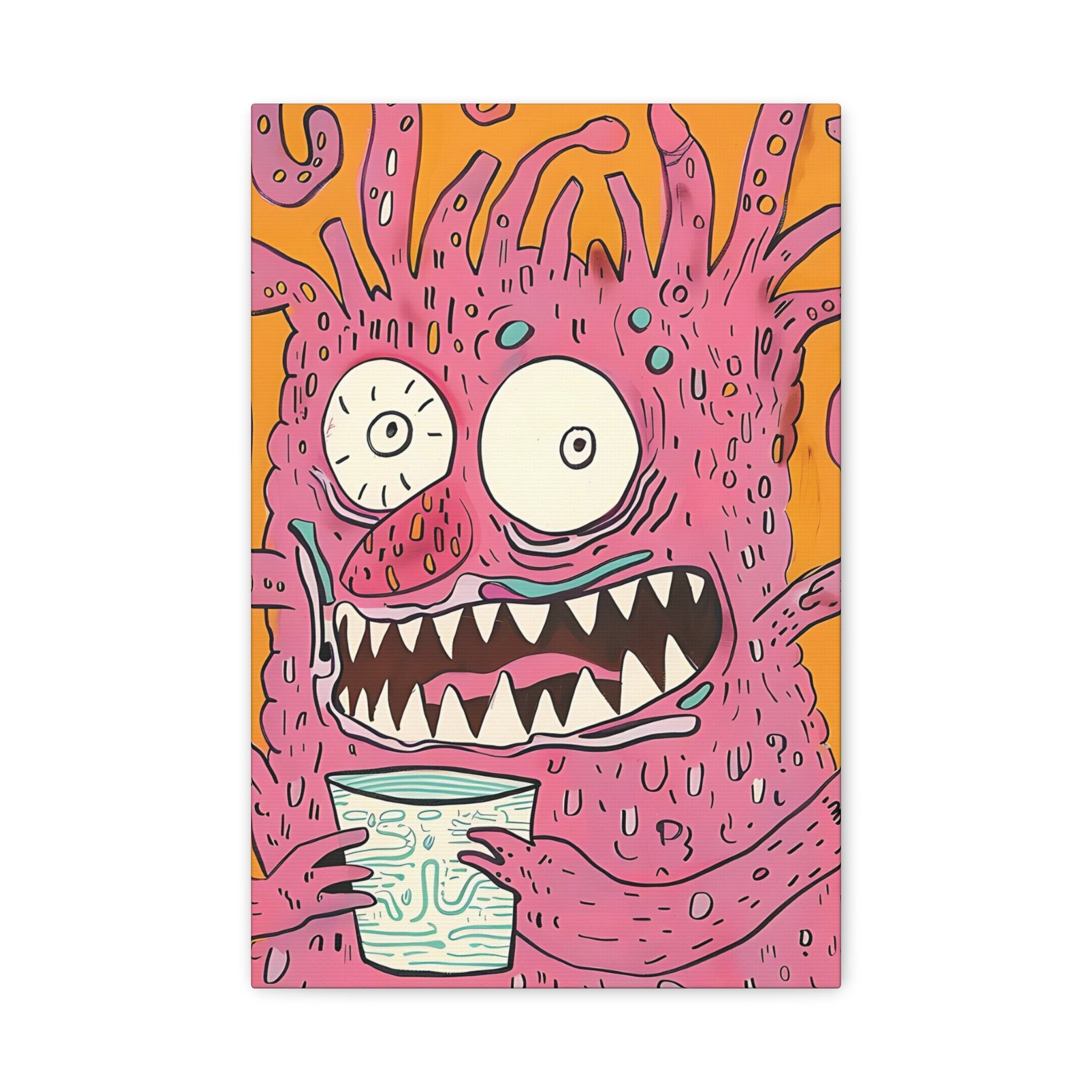 Labor Day Monster Canvas Print