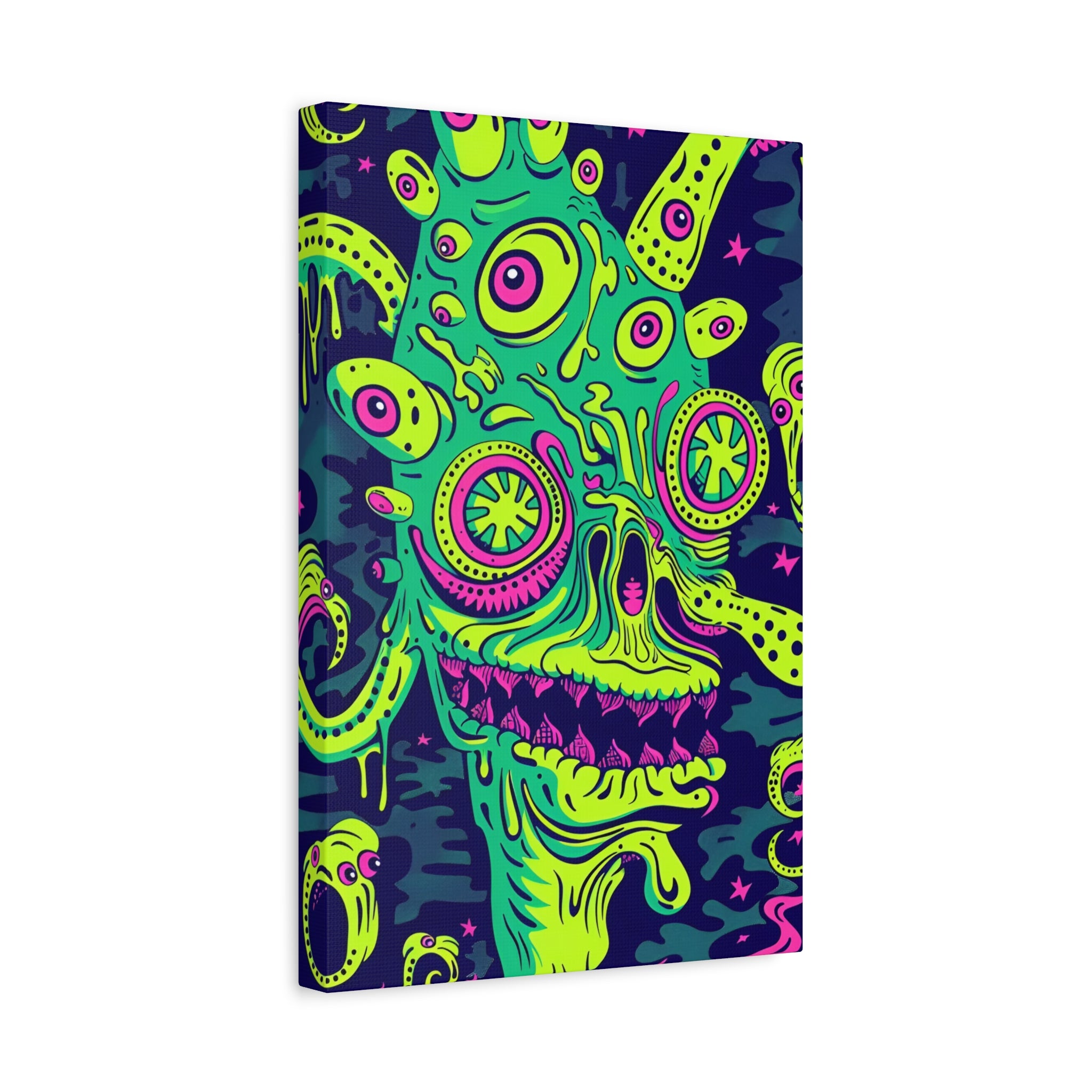 Alien & Zombie Canvas Print