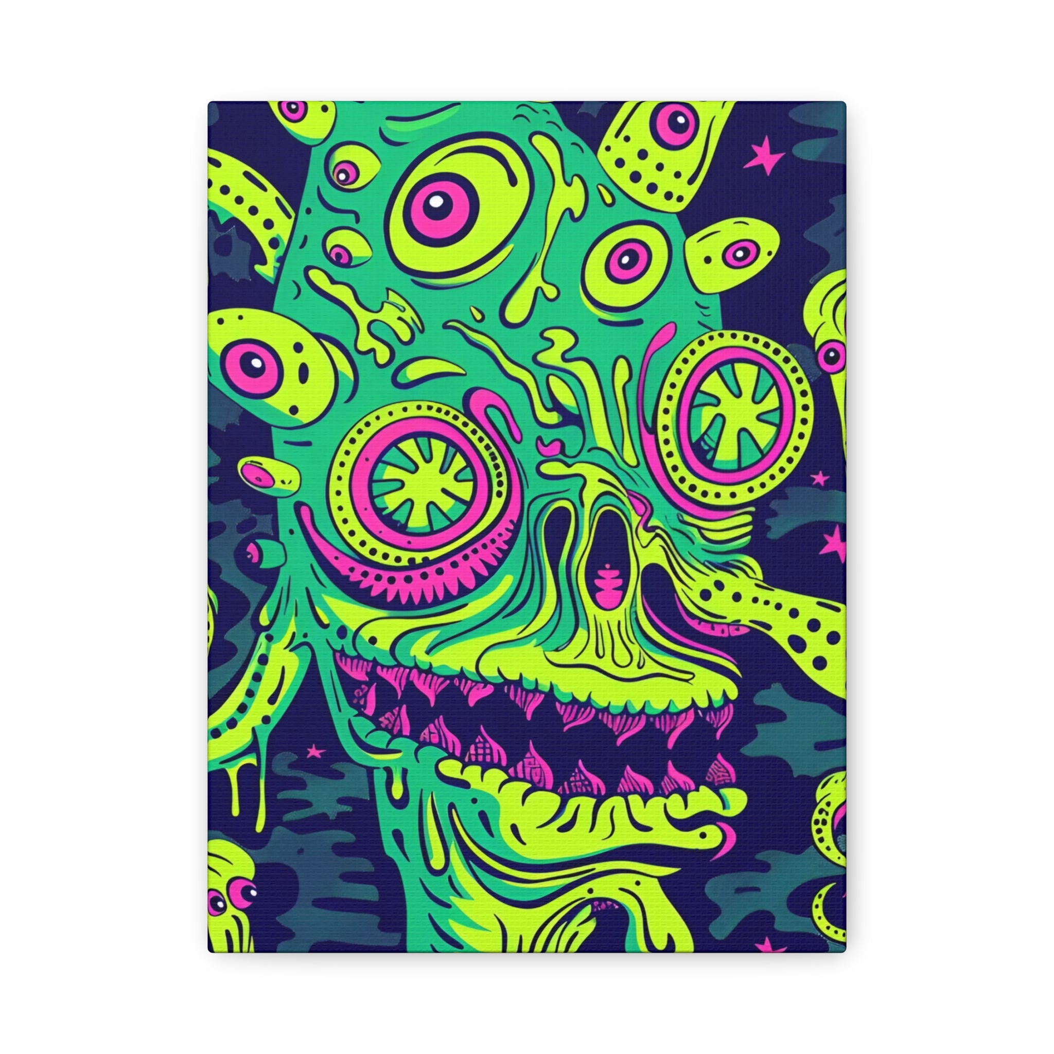 Alien & Zombie Canvas Print