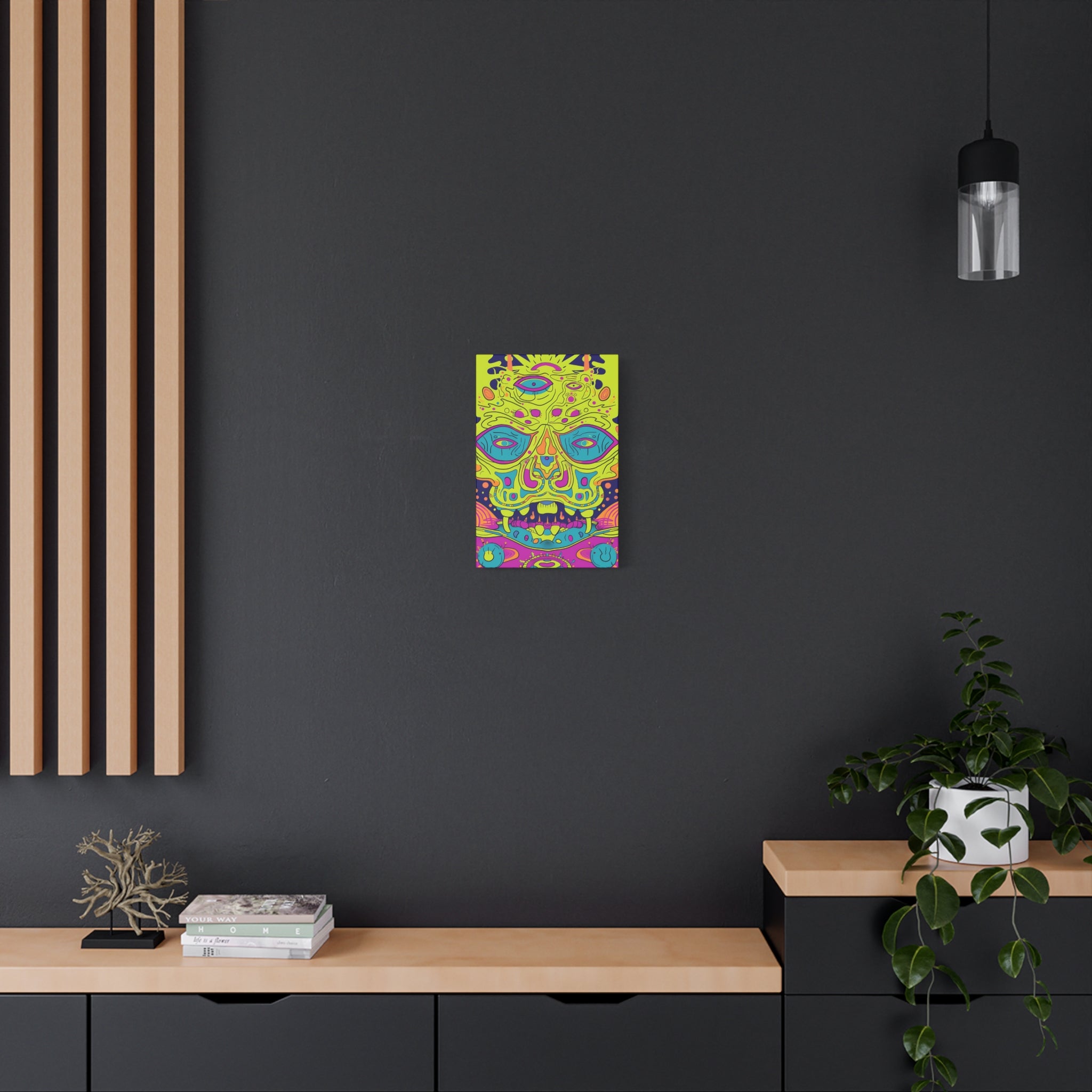 Alien & Samurai Canvas Print