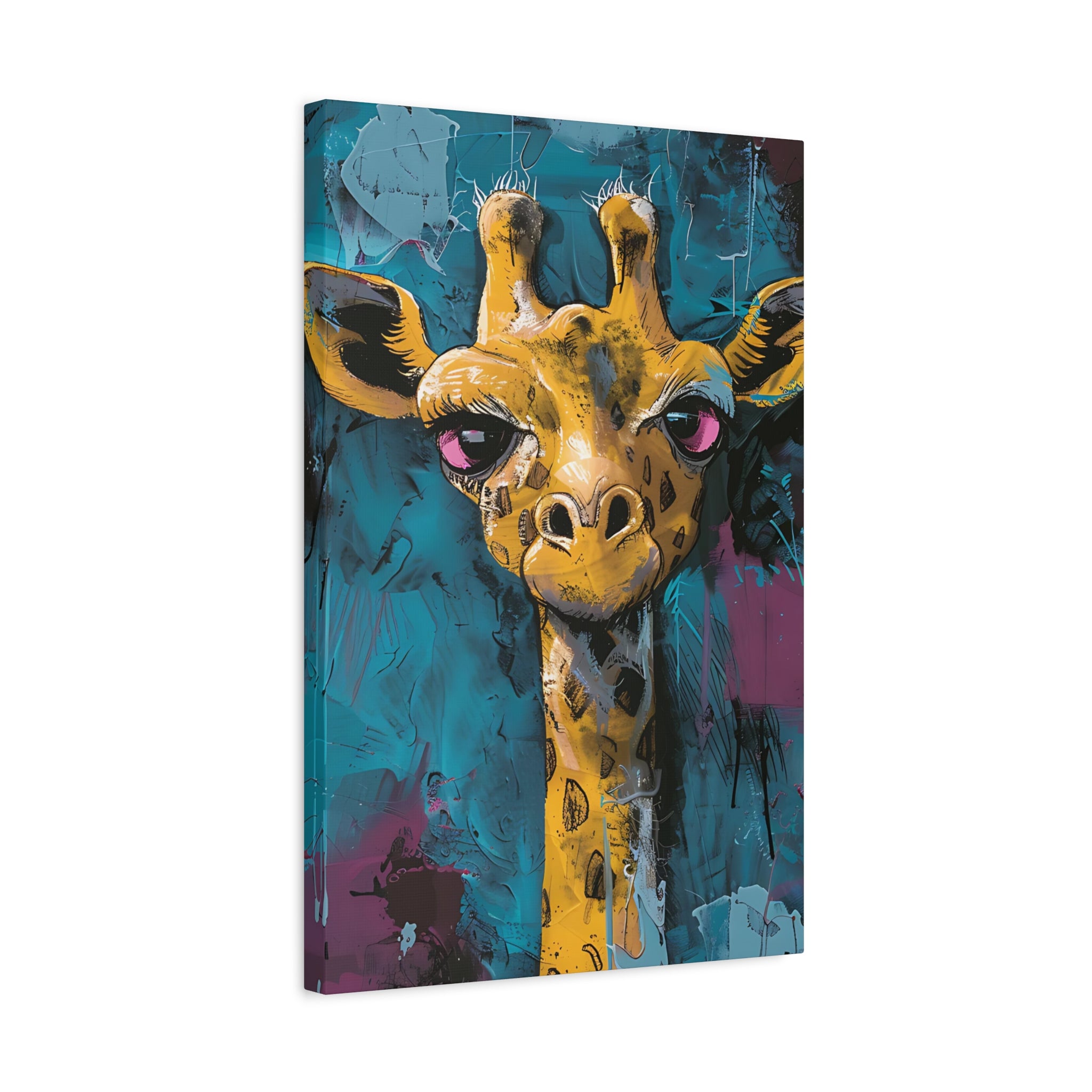 Yellow Giraffe Canvas Print