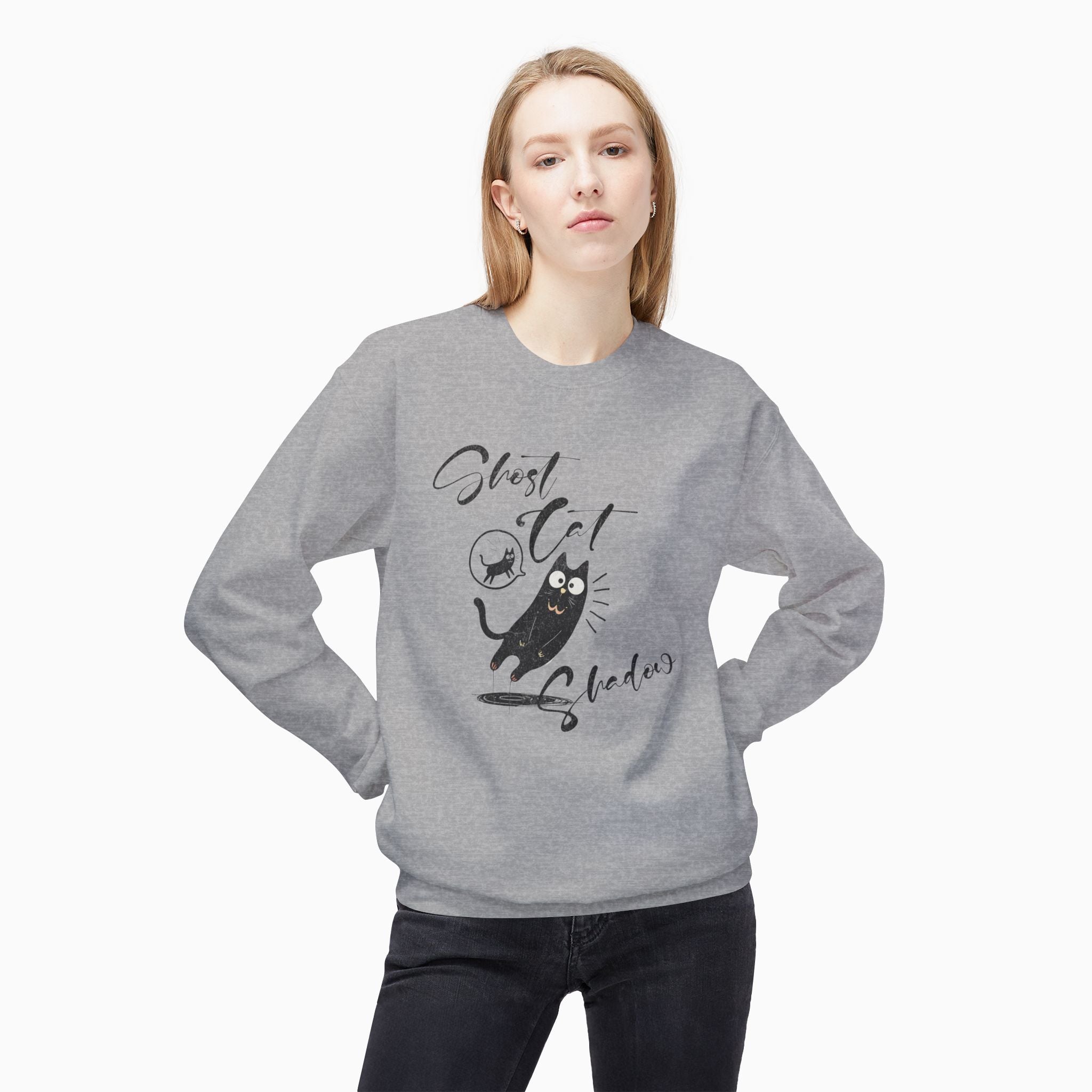 Funny Ghost Cat Unisex Sweatshirt