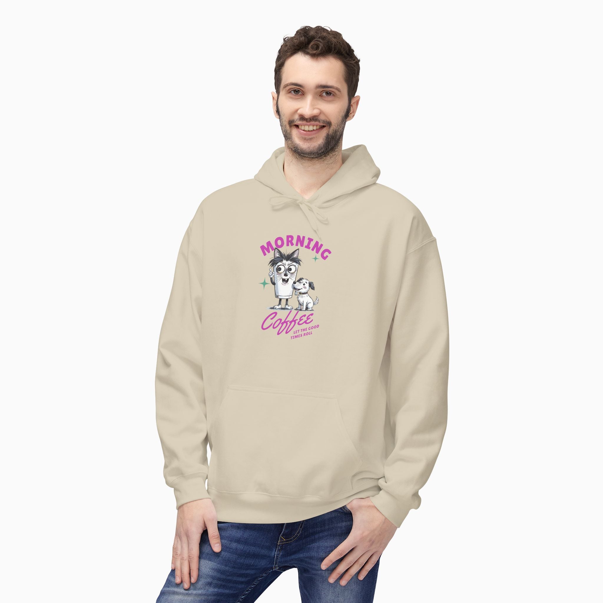 Morning Coffee, Let The Good Times Roll Unisex Hoodie