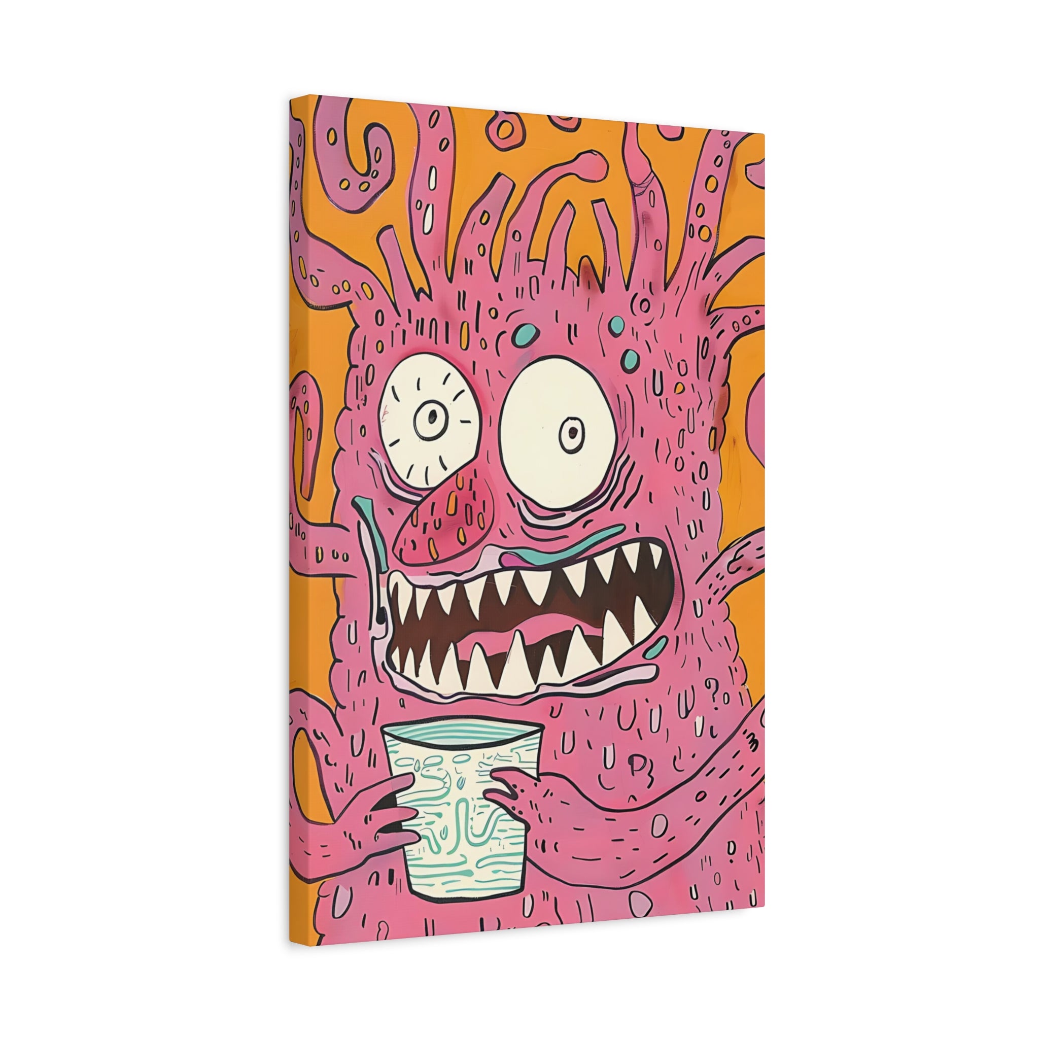 Labor Day Monster Canvas Print