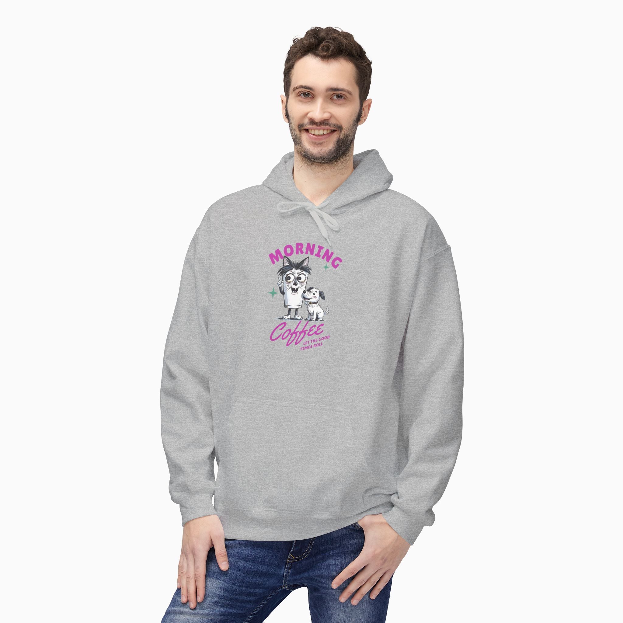 Morning Coffee, Let The Good Times Roll Unisex Hoodie