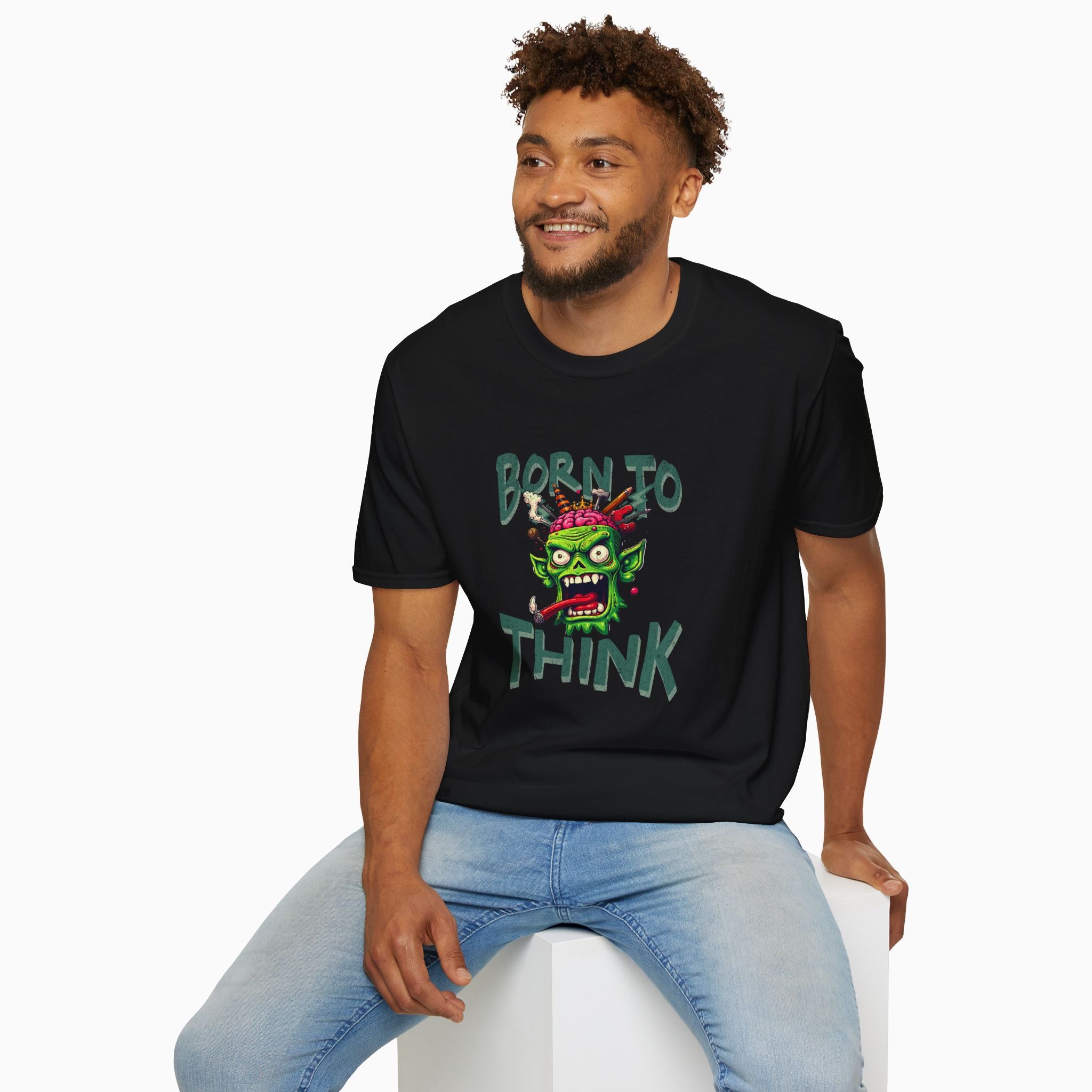 Born to Think Skull Unisex T-Shirt