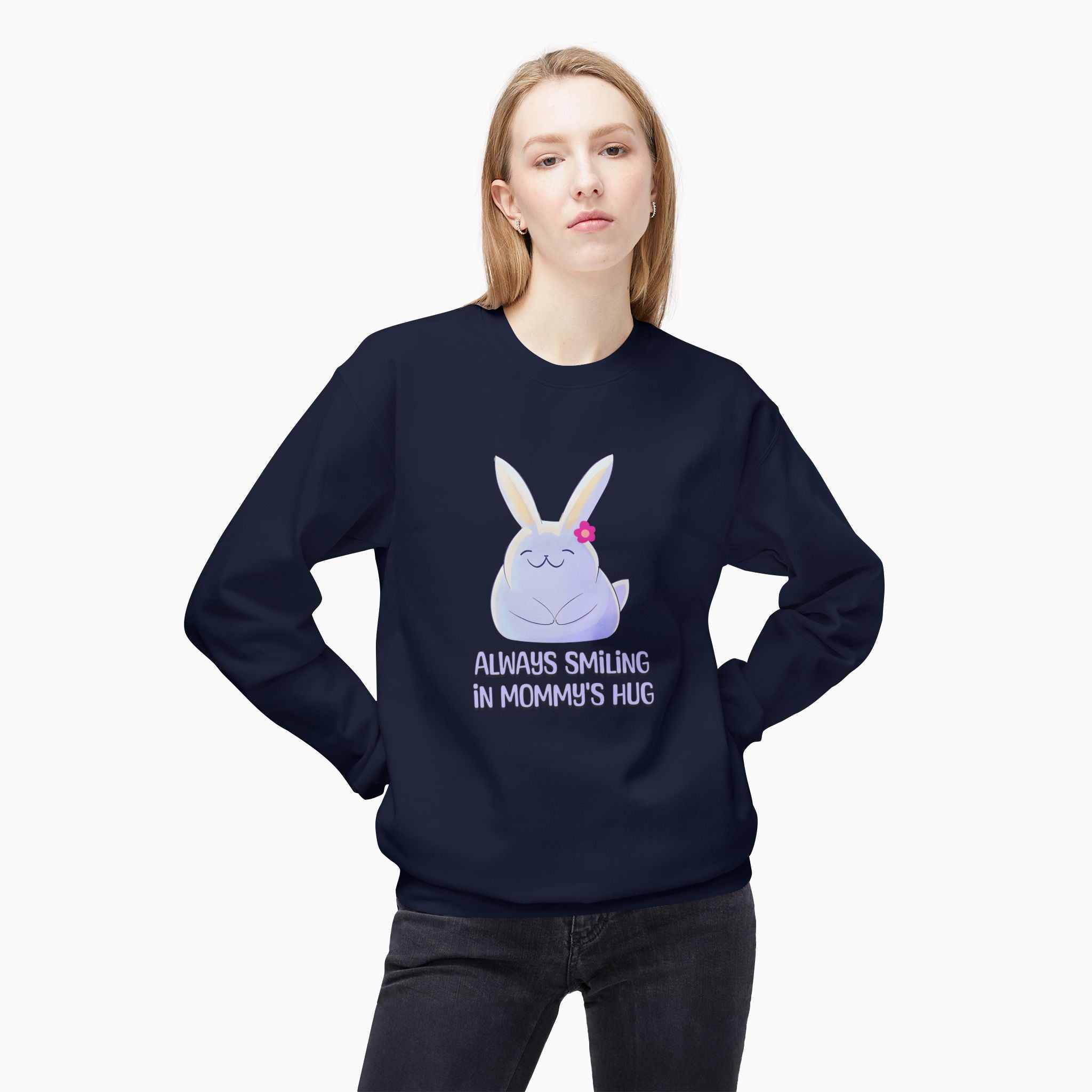 Always Smiling In Mommy's Hug Unisex Sweatshirt