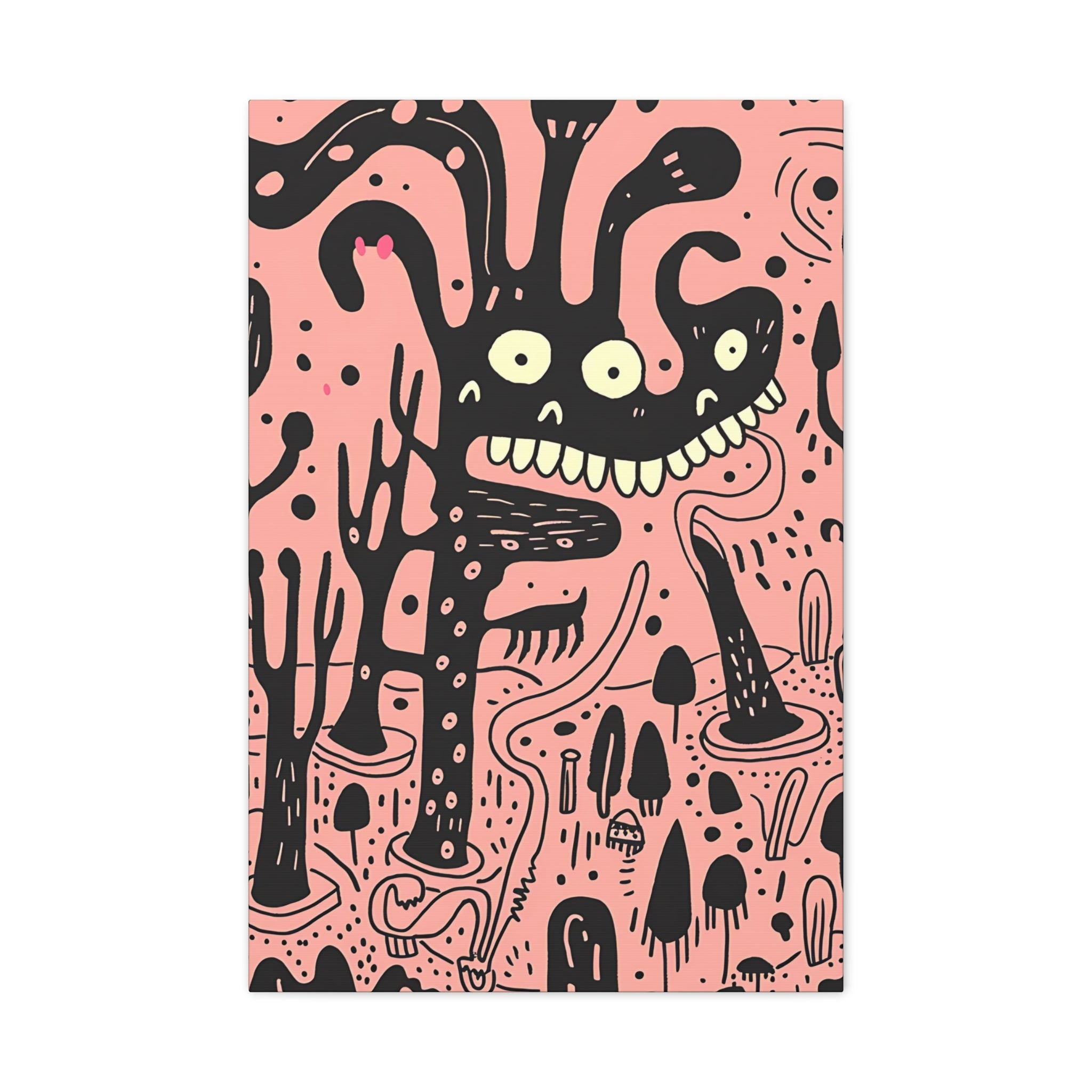 Valentines Monster Canvas Print