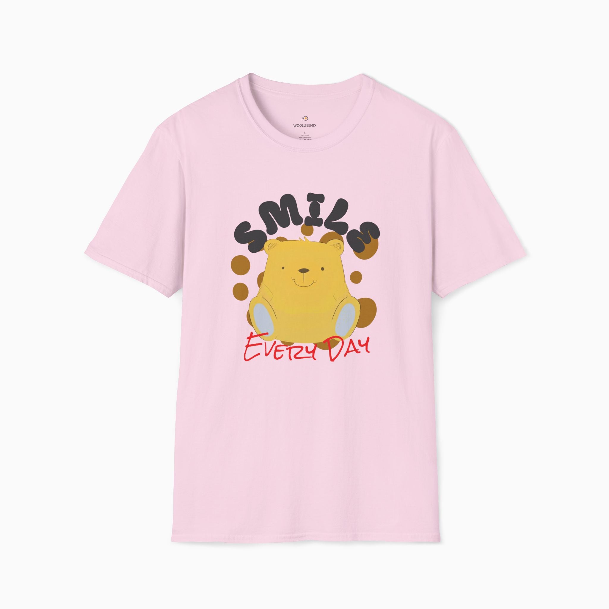 Smile Everyday Slogan With Teddy Bear Unisex T-Shirt