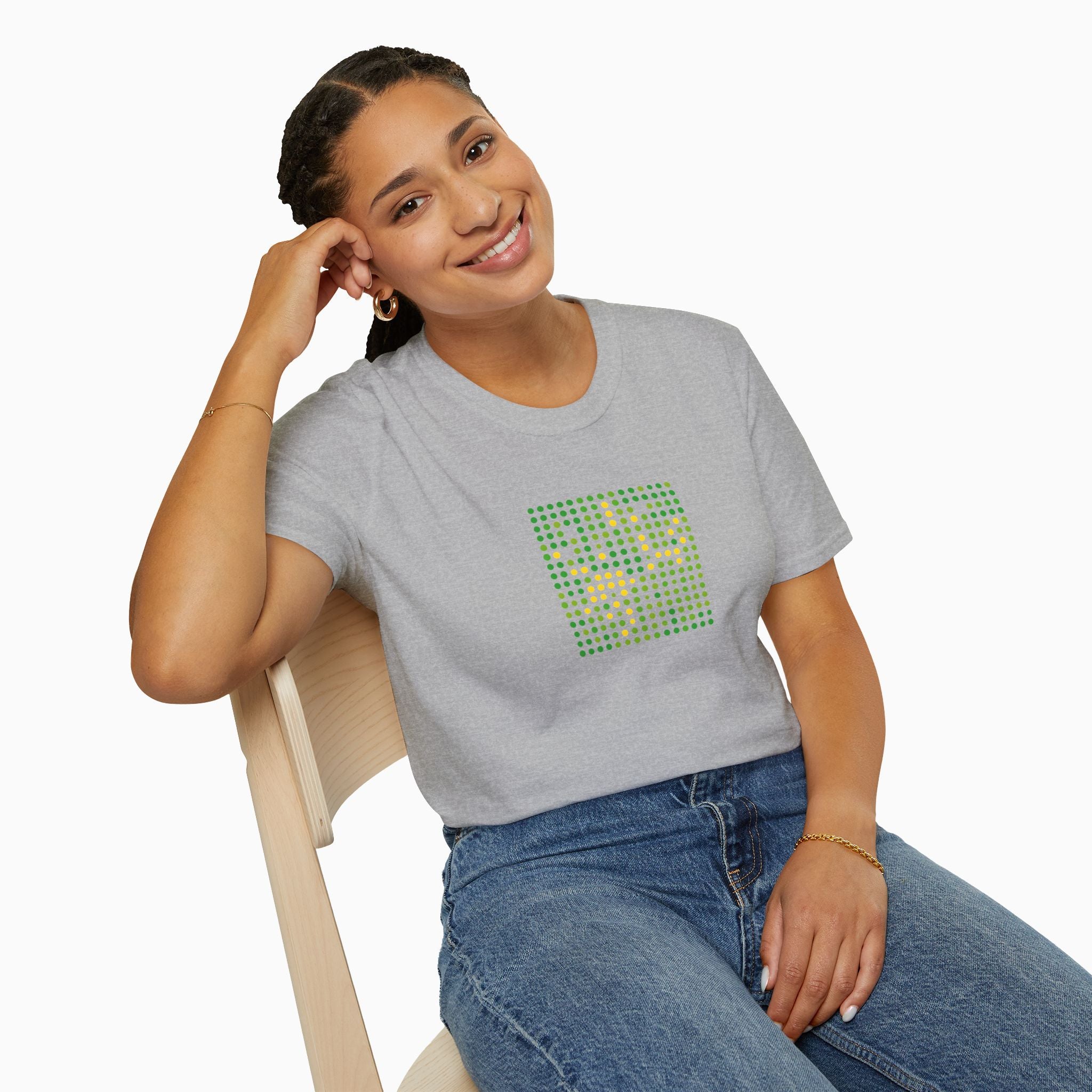 Green & Yellow QR Code Unisex T-Shirt