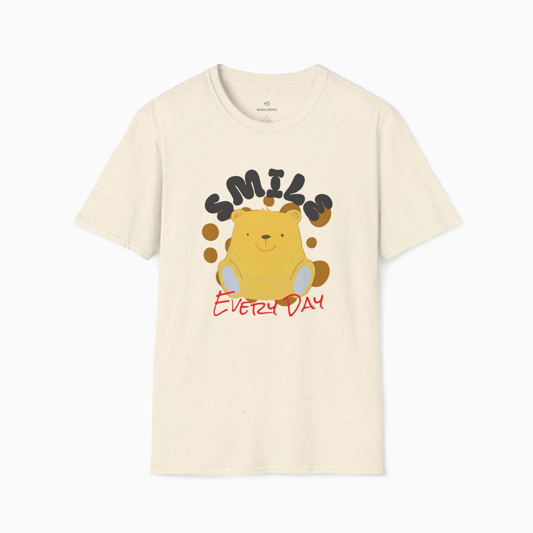 Smile Everyday Slogan With Teddy Bear Unisex T-Shirt