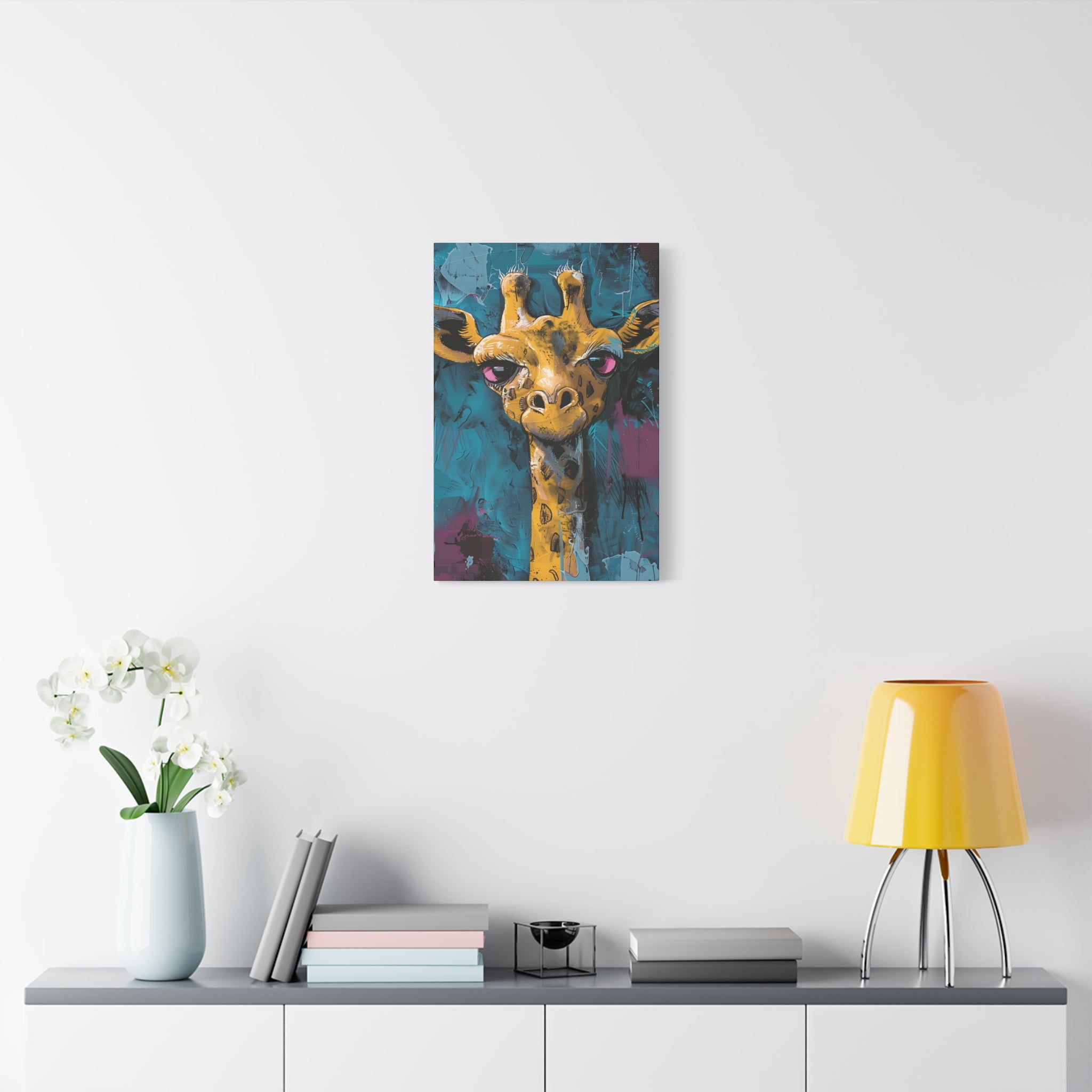 Yellow Giraffe Canvas Print