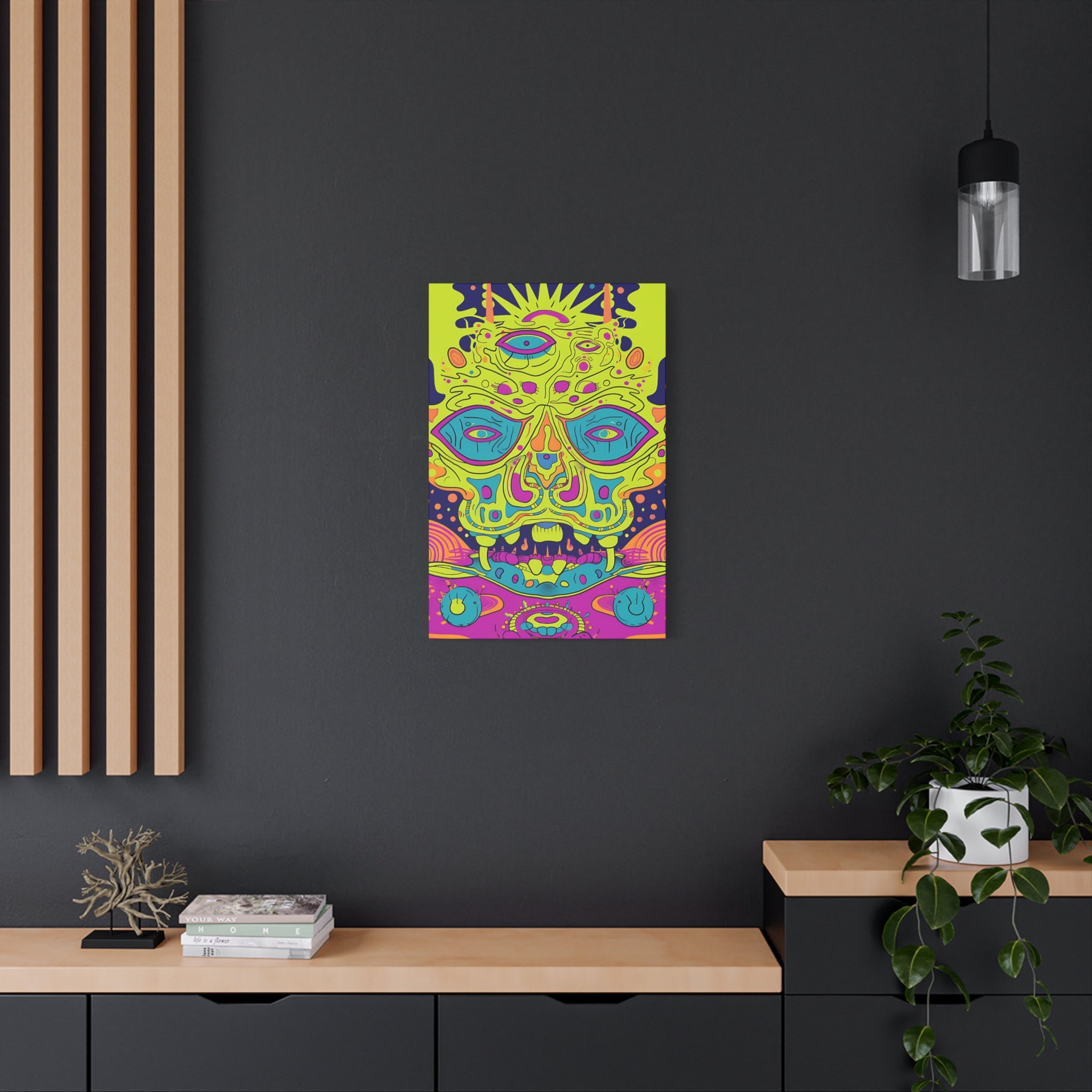 Alien & Samurai Canvas Print